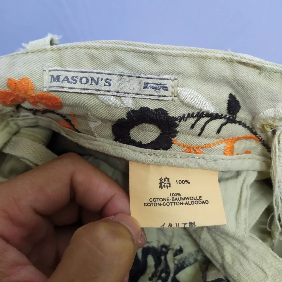 Mason's 8 POCKET Mason's CARGO PANTS MULTIPOCKET TACTICAL Size US 31 - 14 Thumbnail