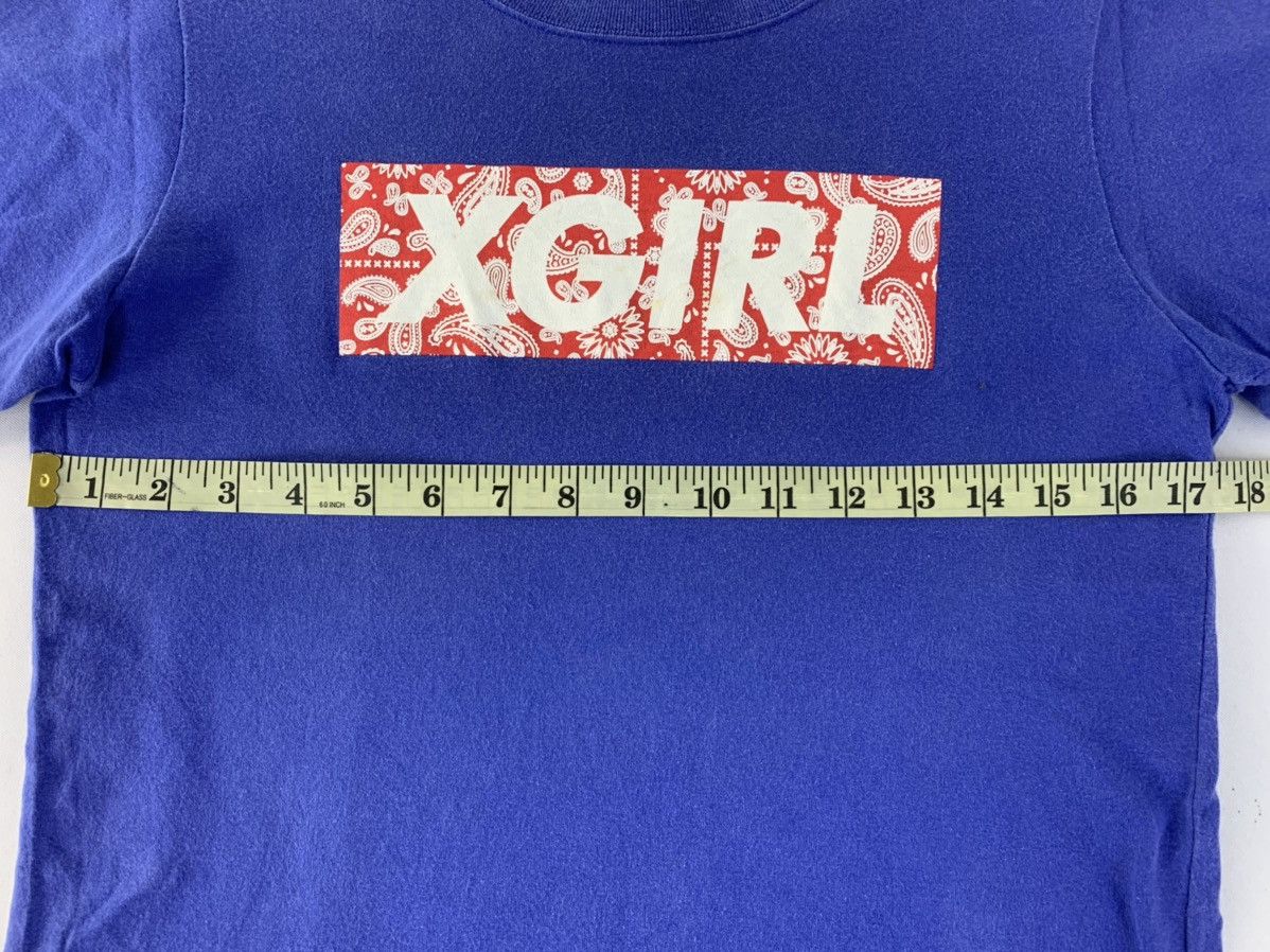 Japanese Brand 90s Hype Japanese Brand X-Girl Box Paisley Logo Printed Tee Size S / US 4 / IT 40 - 7 Thumbnail