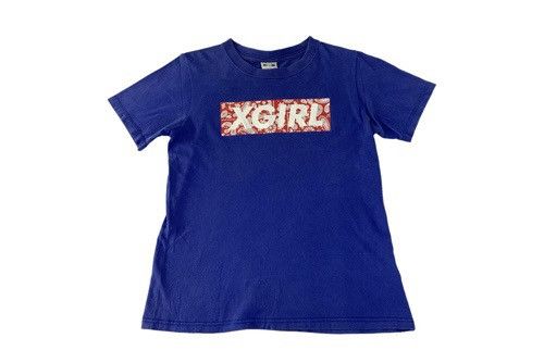 Japanese Brand 90s Hype Japanese Brand X-Girl Box Paisley Logo Printed Tee Size S / US 4 / IT 40 - 1 Thumbnail