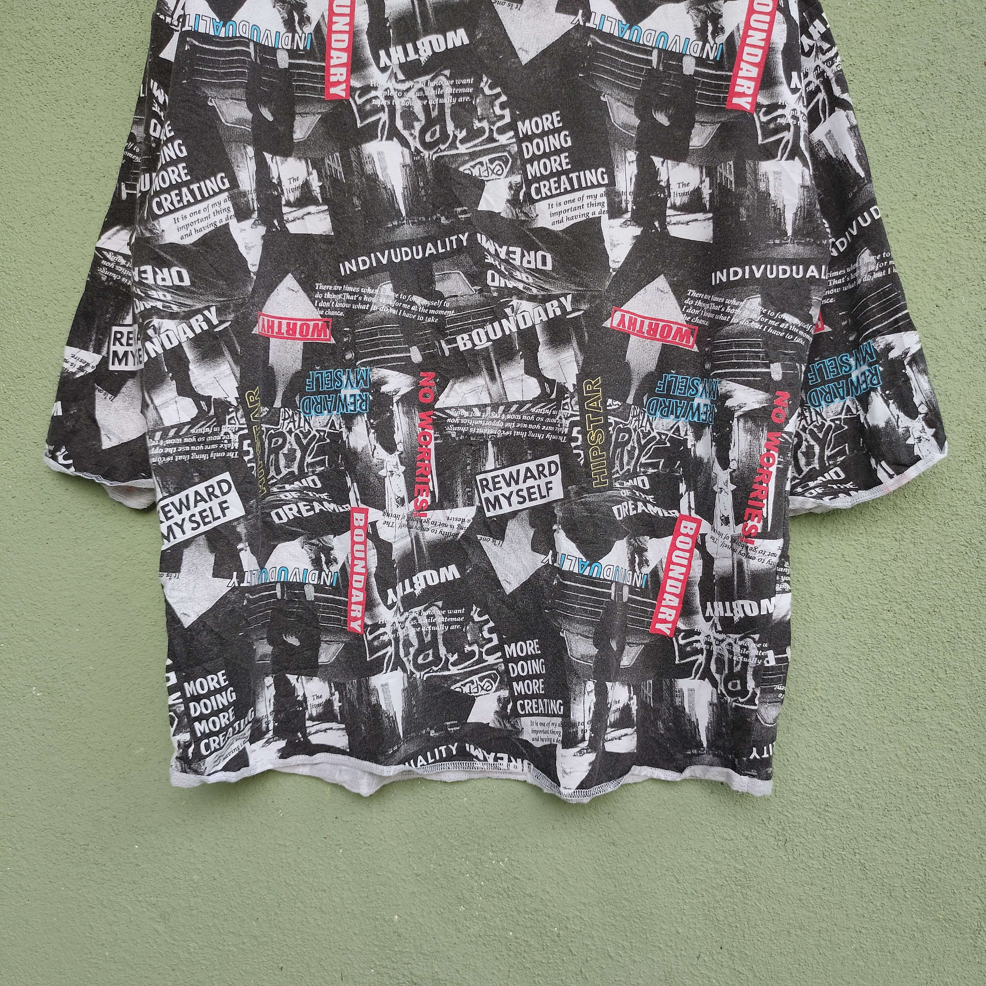 Designer Browny Vintage Full Print Shirt Size US L / EU 52-54 / 3 - 4 Thumbnail