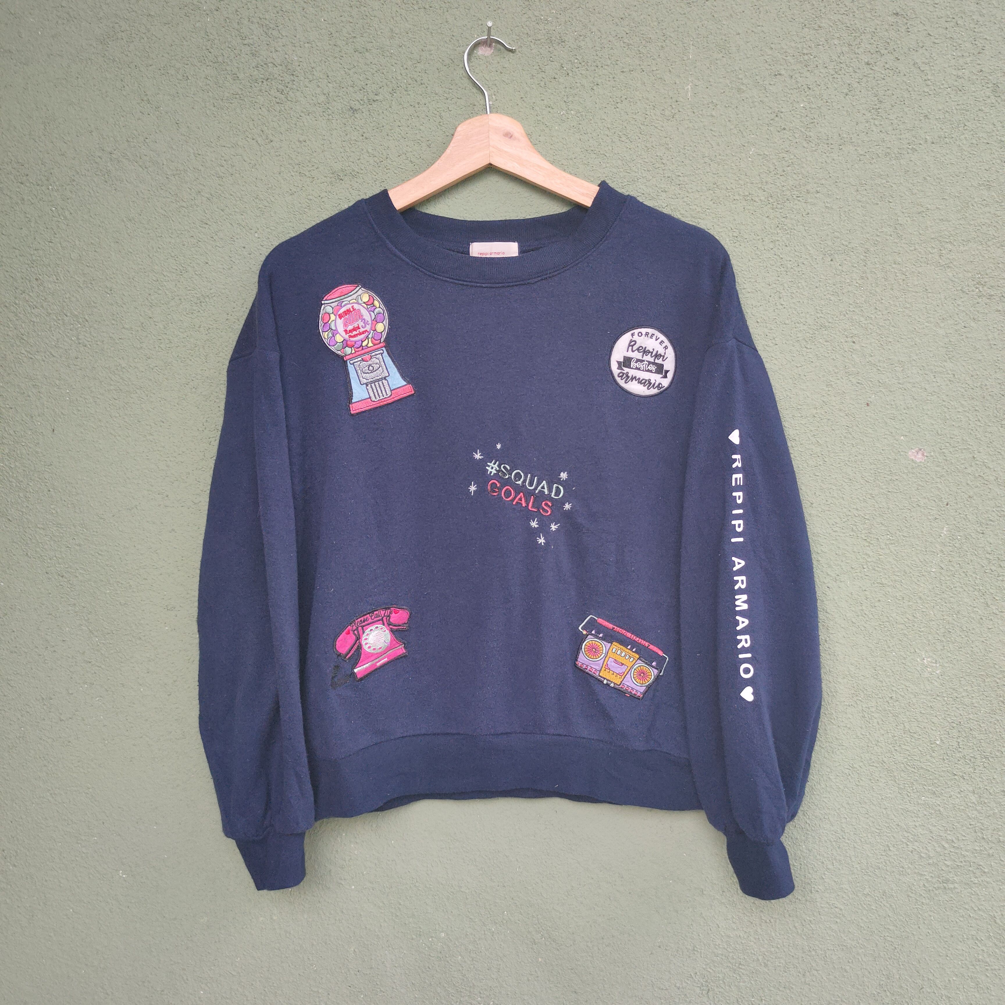 Japanese Brand Vintage Repipi Armario With Patch Sweatshirt Jumper Size US M / EU 48-50 / 2 - 1 Thumbnail