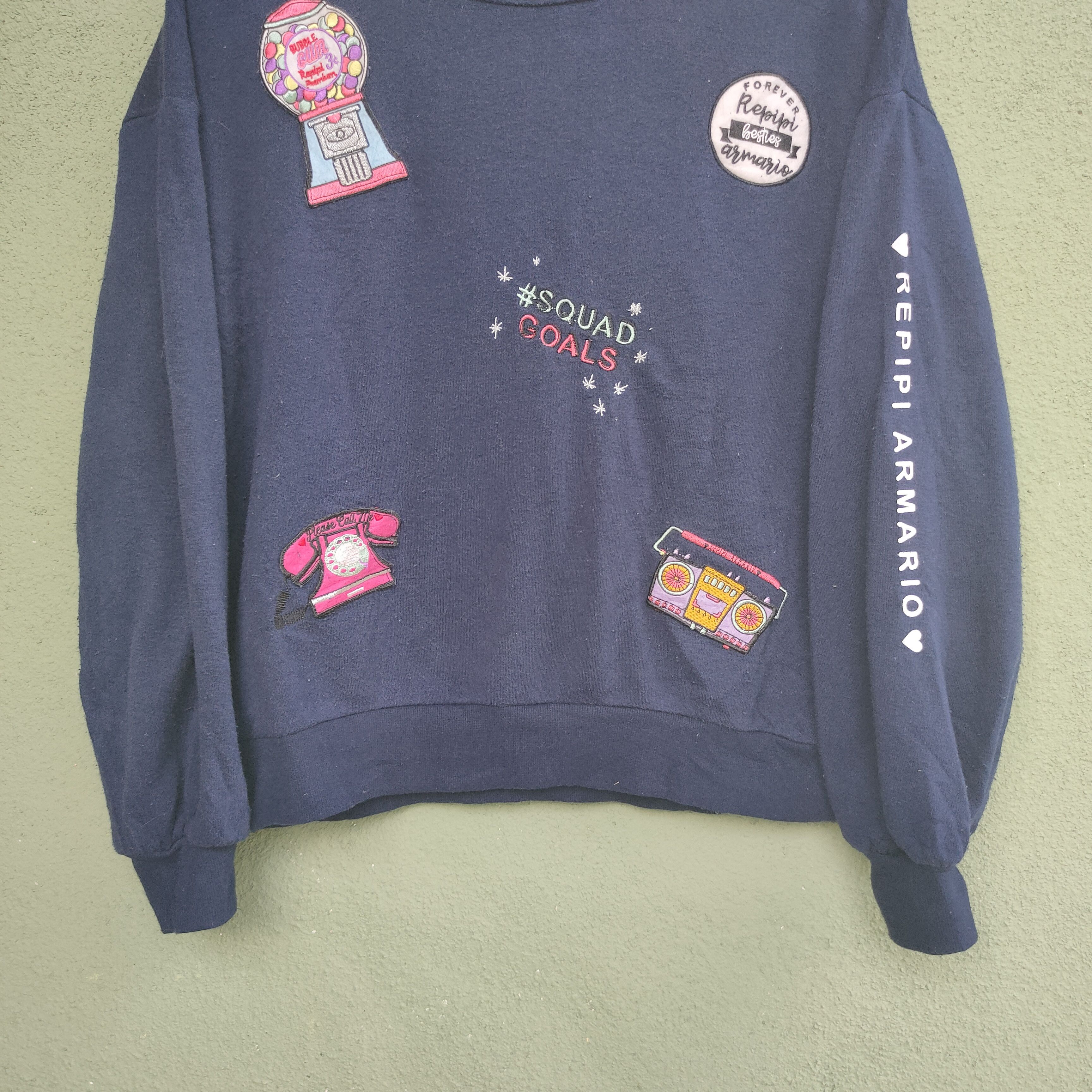 Japanese Brand Vintage Repipi Armario With Patch Sweatshirt Jumper Size US M / EU 48-50 / 2 - 2 Thumbnail