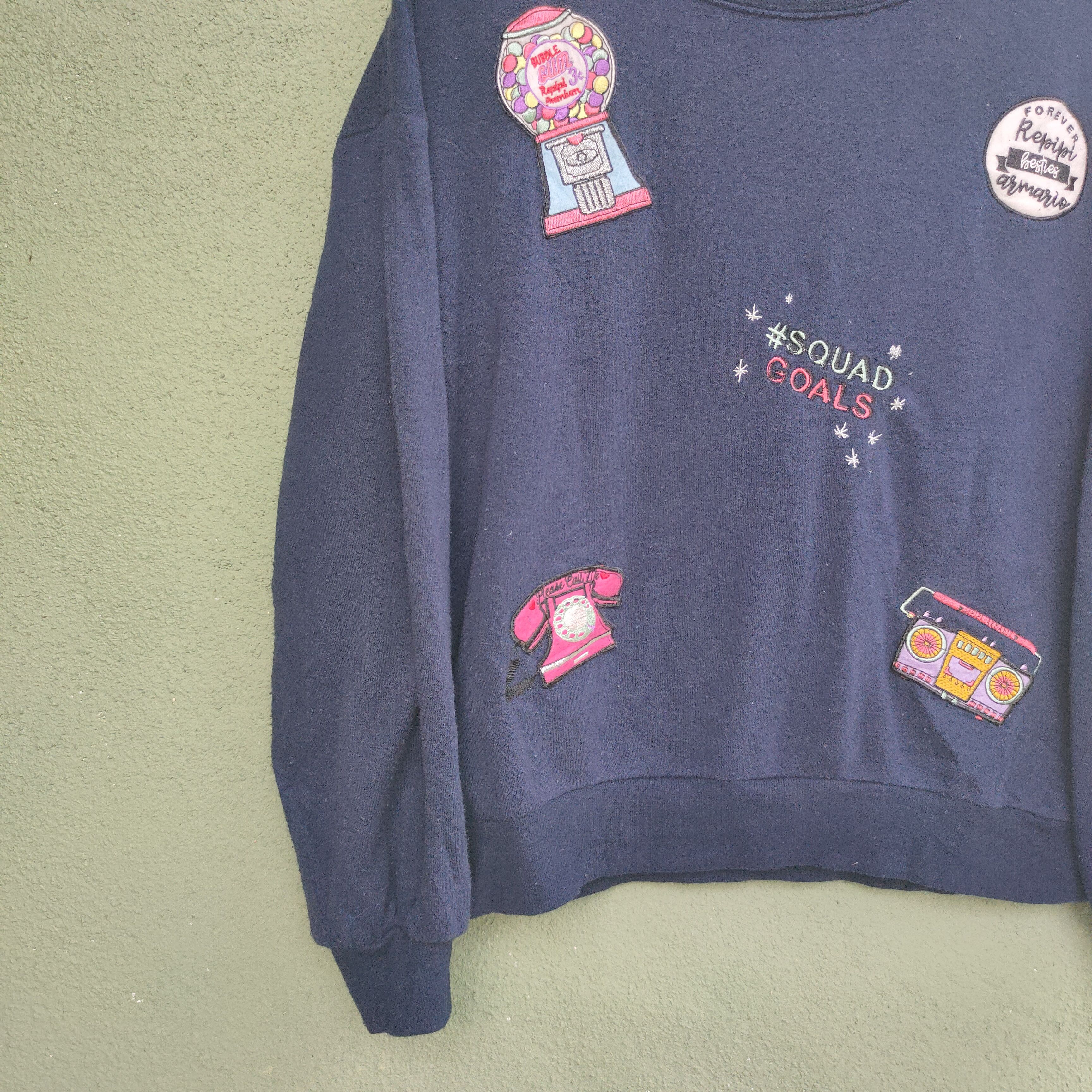 Japanese Brand Vintage Repipi Armario With Patch Sweatshirt Jumper Size US M / EU 48-50 / 2 - 6 Thumbnail
