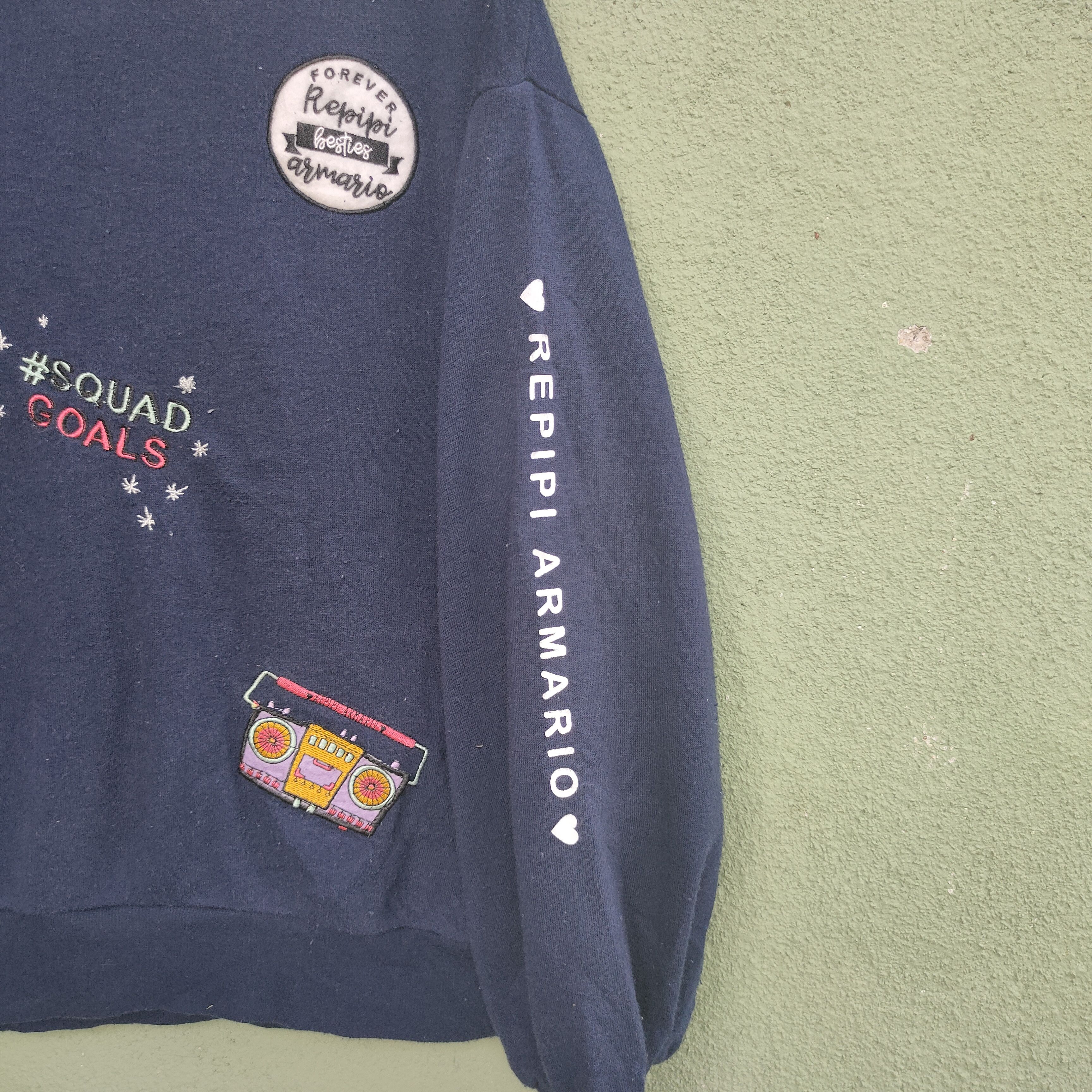 Japanese Brand Vintage Repipi Armario With Patch Sweatshirt Jumper Size US M / EU 48-50 / 2 - 7 Thumbnail