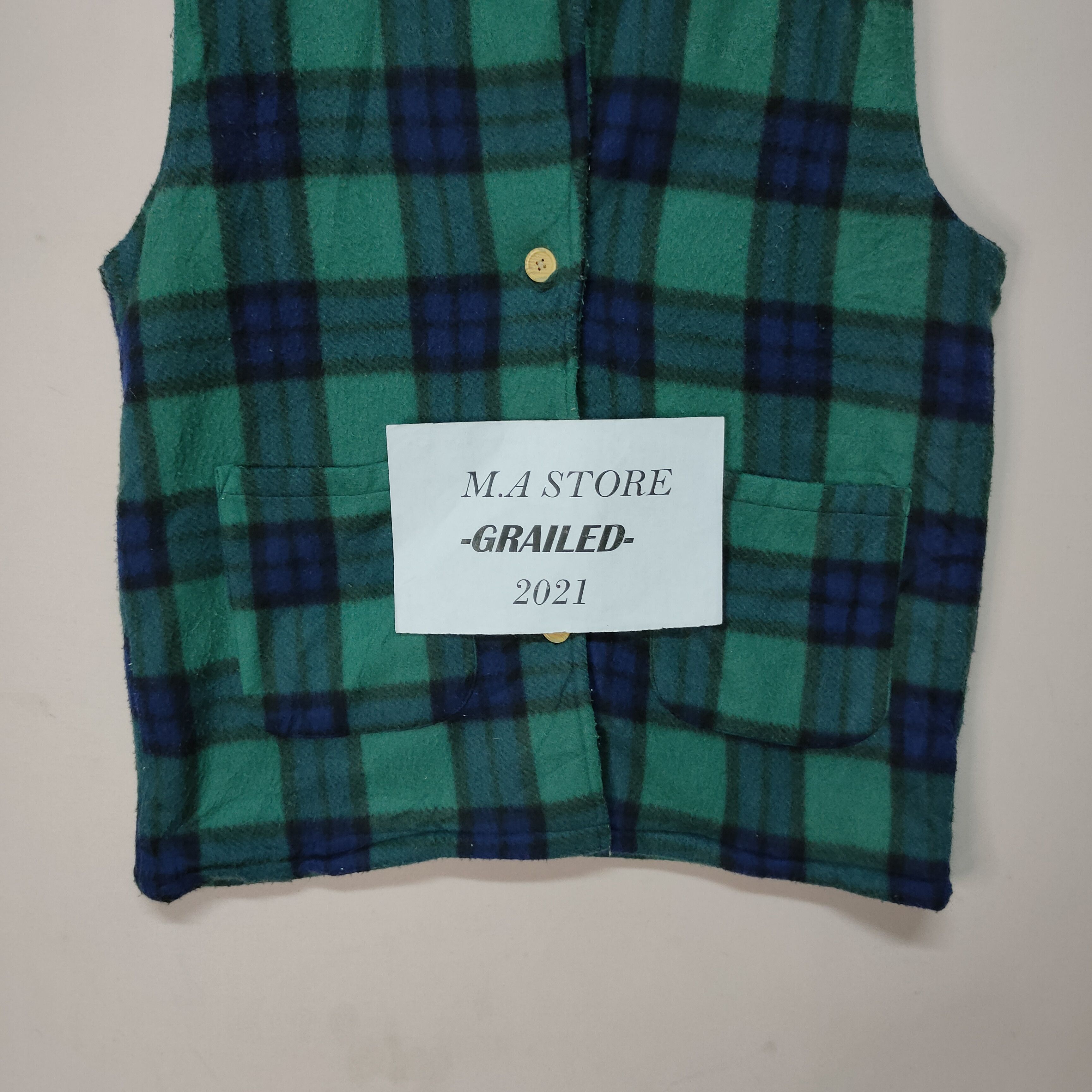 Japanese Brand Vintage Fleecewear Cheeckred Button Ups Vest Size US L / EU 52-54 / 3 - 3 Thumbnail