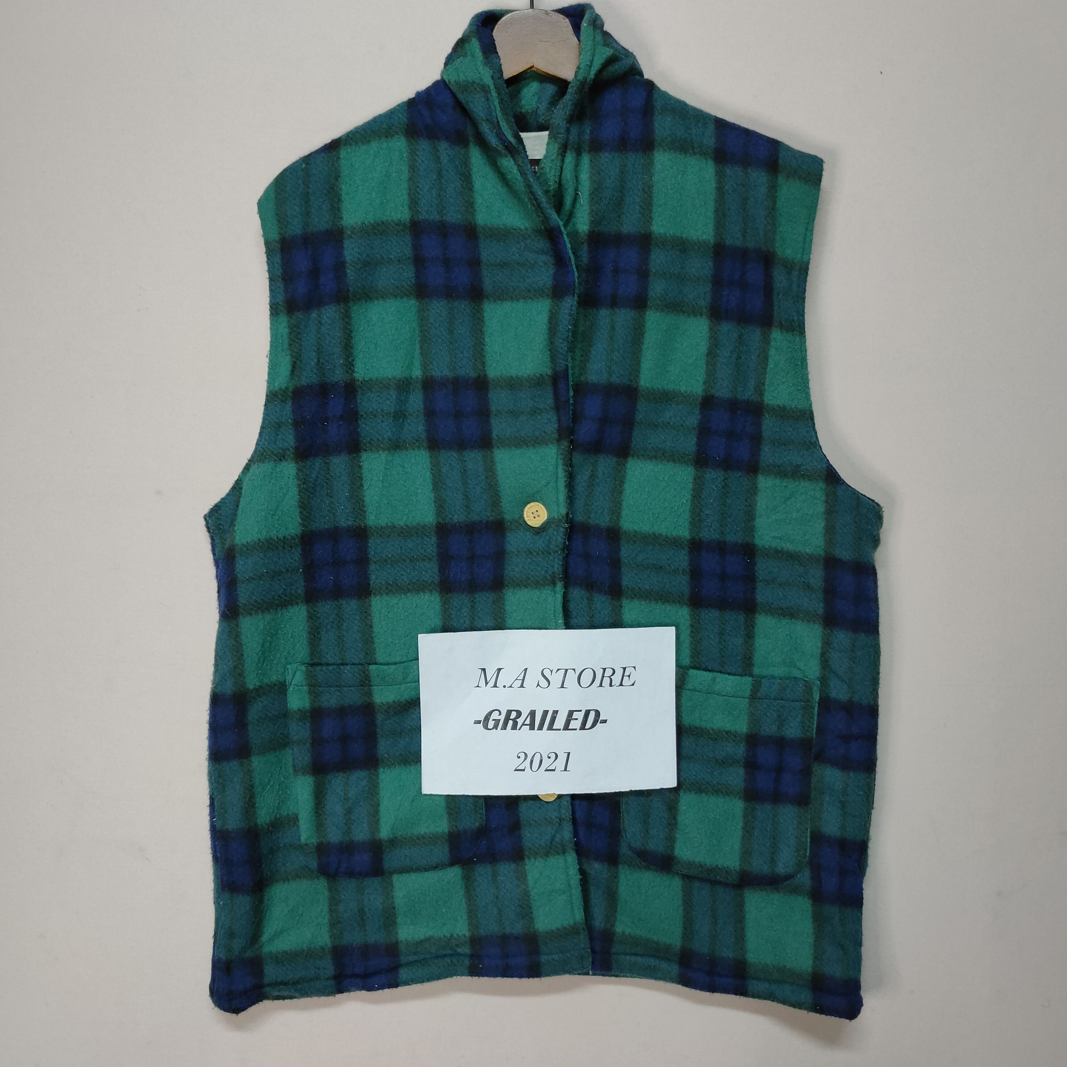 Japanese Brand Vintage Fleecewear Cheeckred Button Ups Vest Size US L / EU 52-54 / 3 - 1 Thumbnail