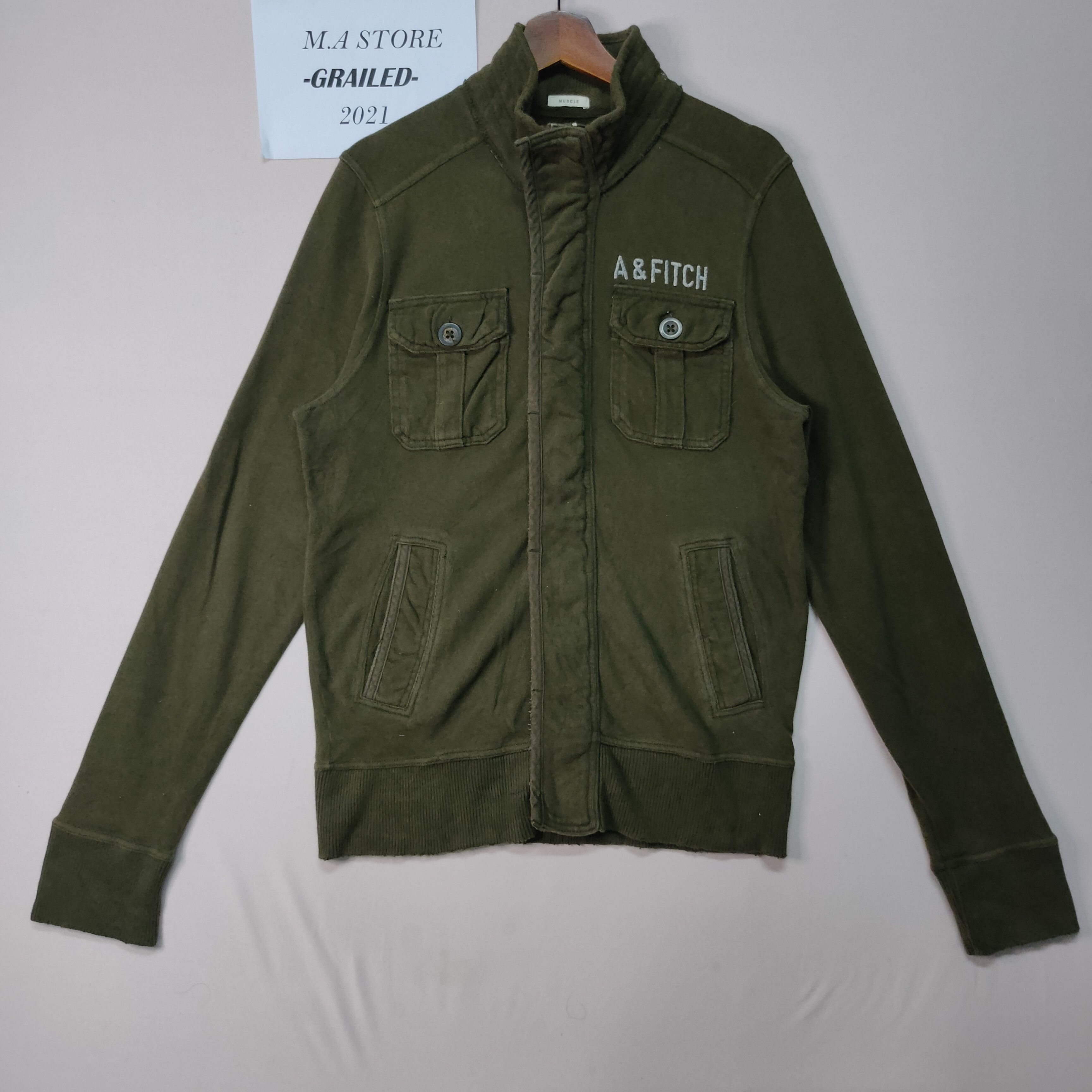 Abercrombie & Fitch VINTAGE ABERCROMBIE & FITCH EMBROIDERY SMALL LOGO JACKET Size US M / EU 48-50 / 2 - 1 Thumbnail