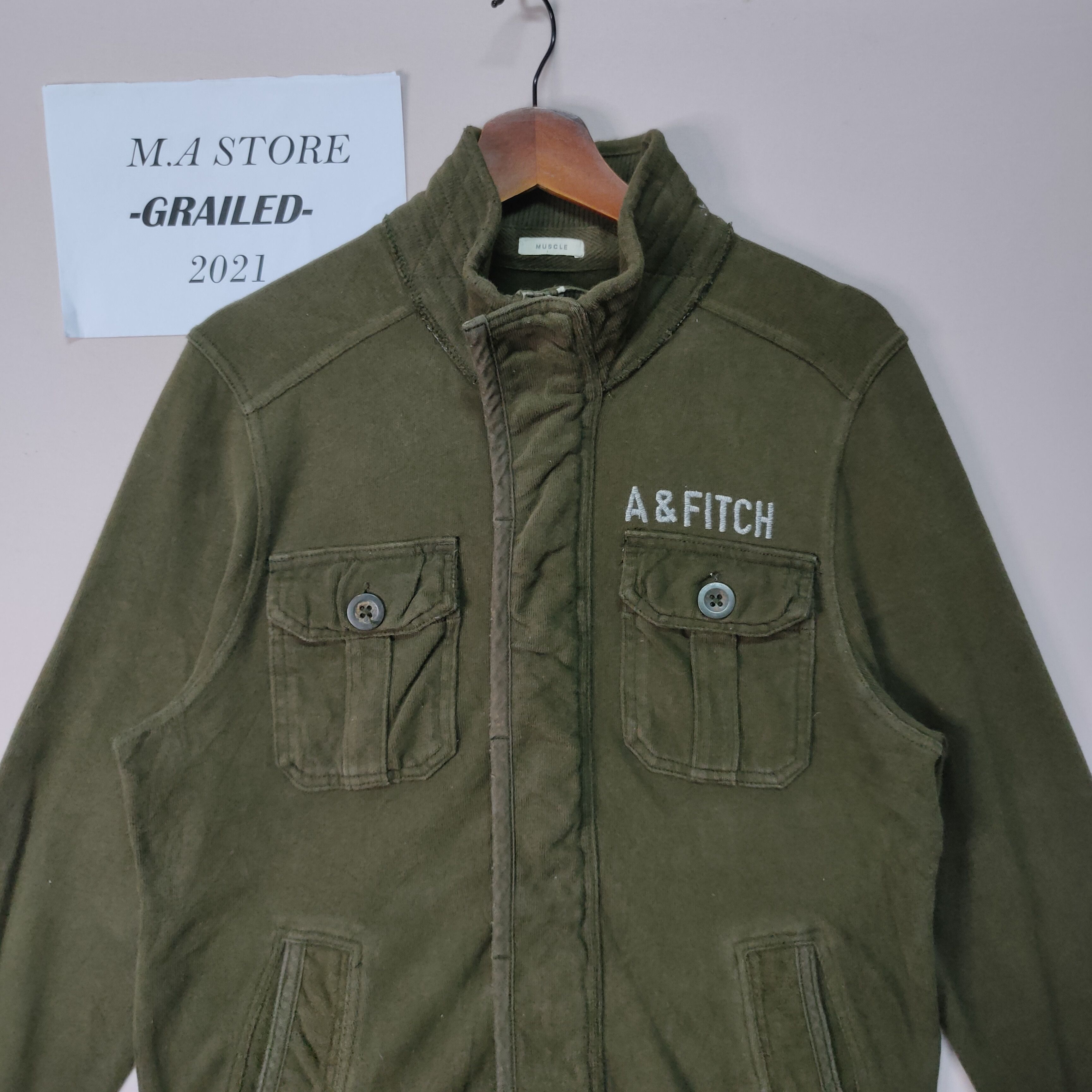 Abercrombie & Fitch VINTAGE ABERCROMBIE & FITCH EMBROIDERY SMALL LOGO JACKET Size US M / EU 48-50 / 2 - 8 Thumbnail