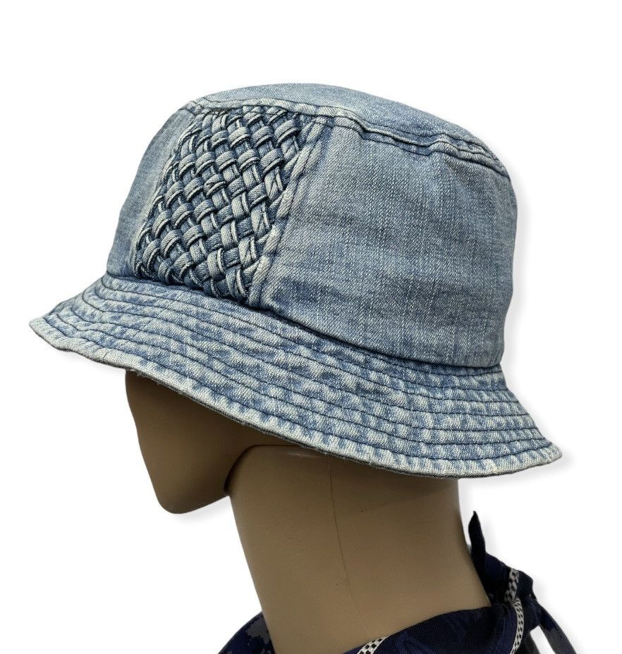 Swagger SWAGGER Light Wash Denim Bucket Hat Kapital Style Size ONE SIZE - 6 Thumbnail