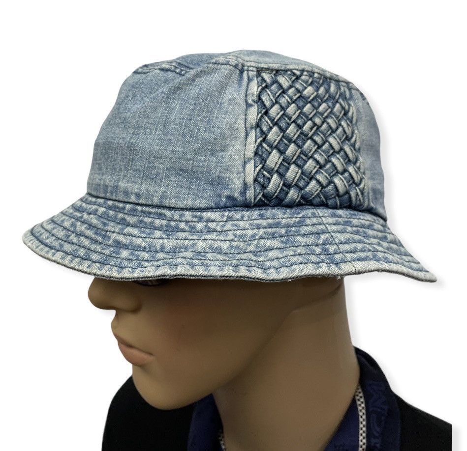 Swagger SWAGGER Light Wash Denim Bucket Hat Kapital Style Size ONE SIZE - 5 Thumbnail