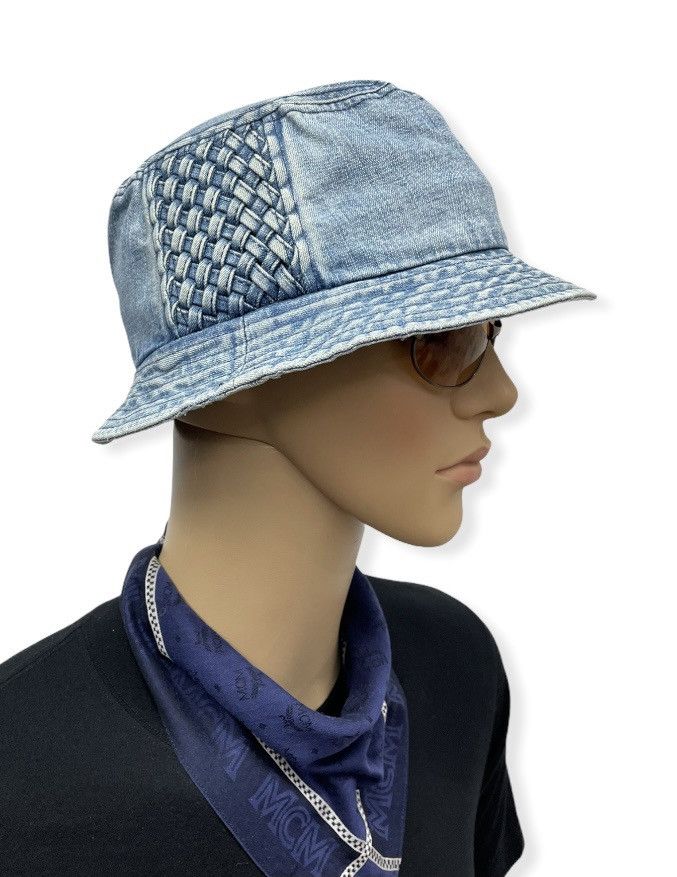 SWAGGER Light Wash Denim Bucket Hat Kapital Style