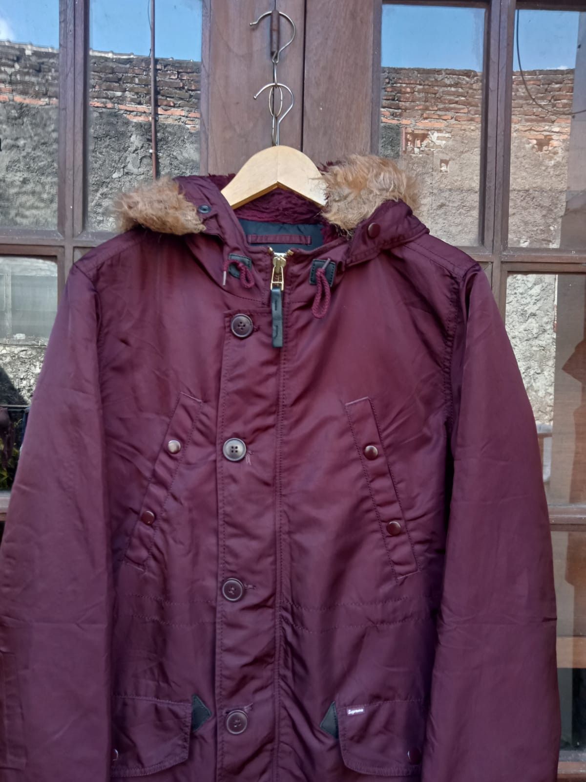 Supreme Supreme AW10 Parka Jacket N3B Maroon Mens Medium Size US M / EU 48-50 / 2 - 2 Thumbnail