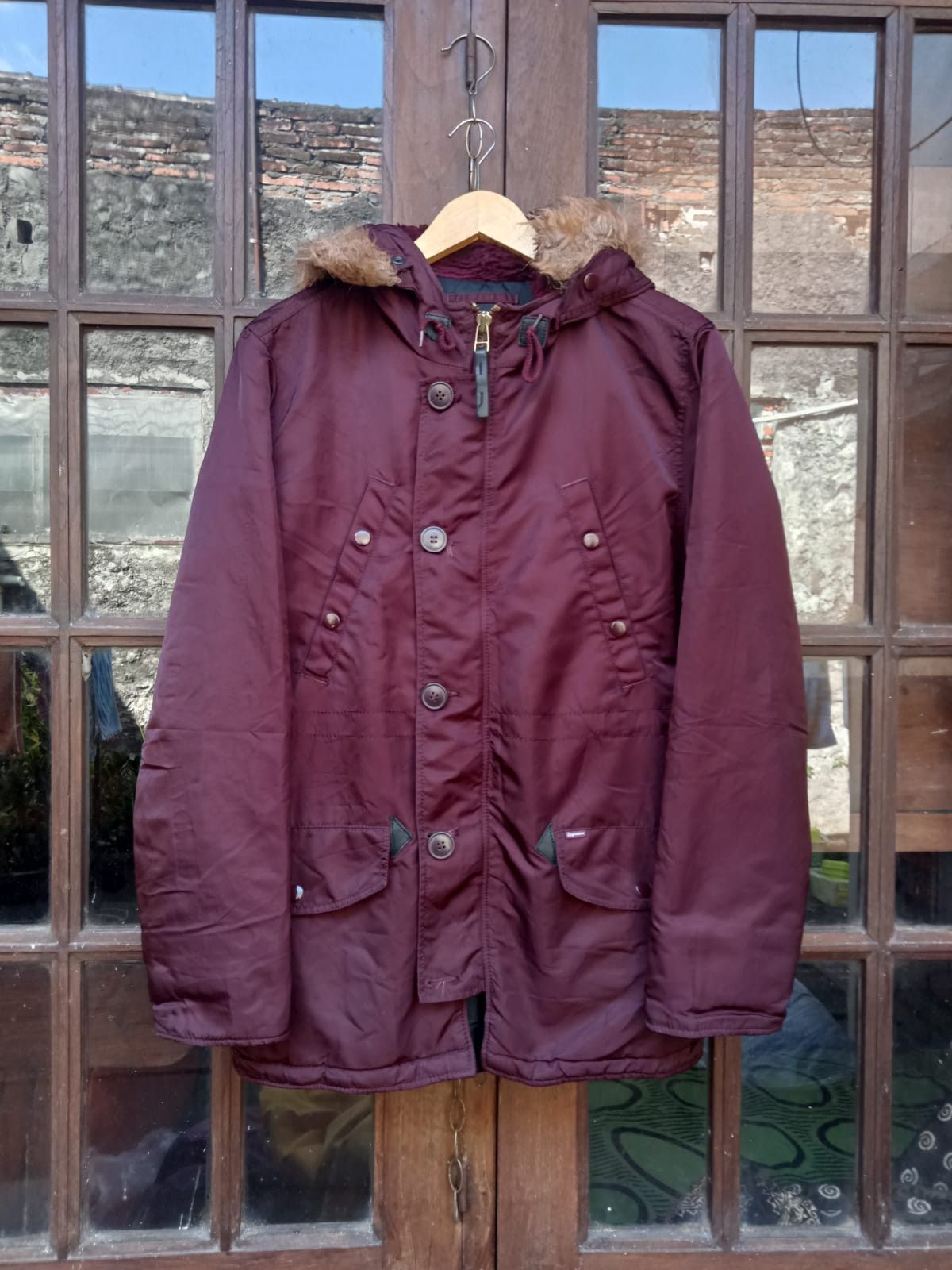 Supreme Supreme AW10 Parka Jacket N3B Maroon Mens Medium Size US M / EU 48-50 / 2 - 1 Thumbnail