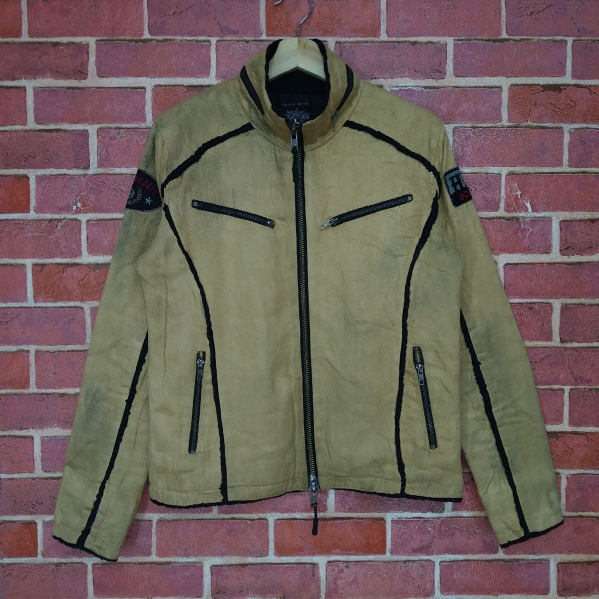 Japanese Brand Vintage RIOT Tripper Of Death Trucker Punk Motorcycle Coat Size US S / EU 44-46 / 1 - 3 Thumbnail