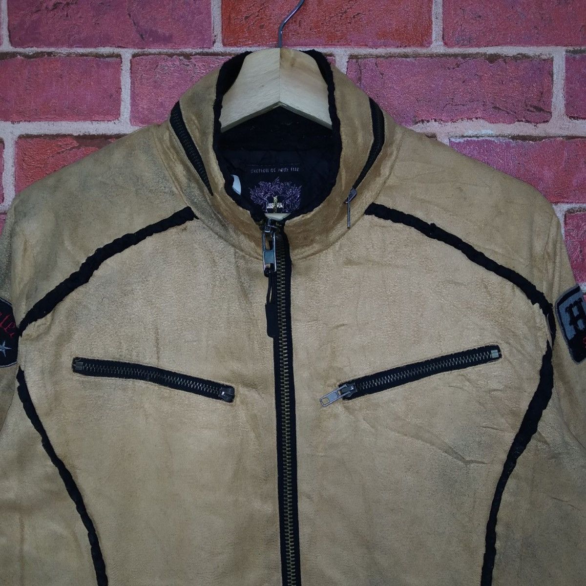 Japanese Brand Vintage RIOT Tripper Of Death Trucker Punk Motorcycle Coat Size US S / EU 44-46 / 1 - 4 Thumbnail