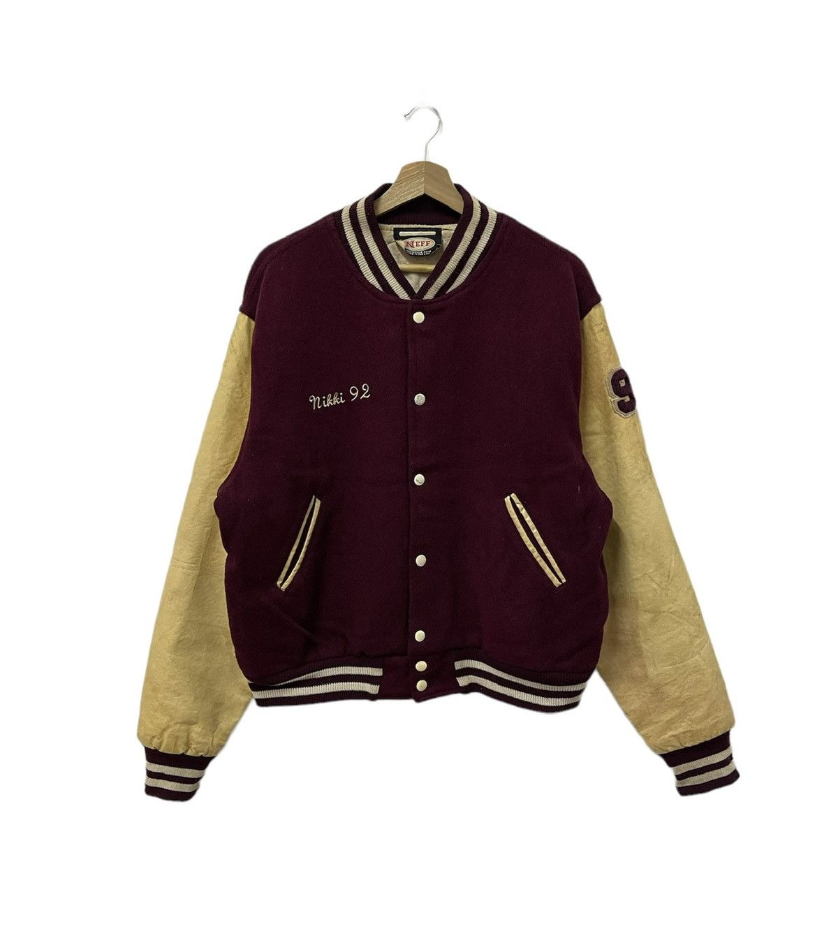 NEFF × Vintage Vintage Neff Mustang Motorsport Varsity Jacket Size US L / EU 52-54 / 3 - 2 Thumbnail