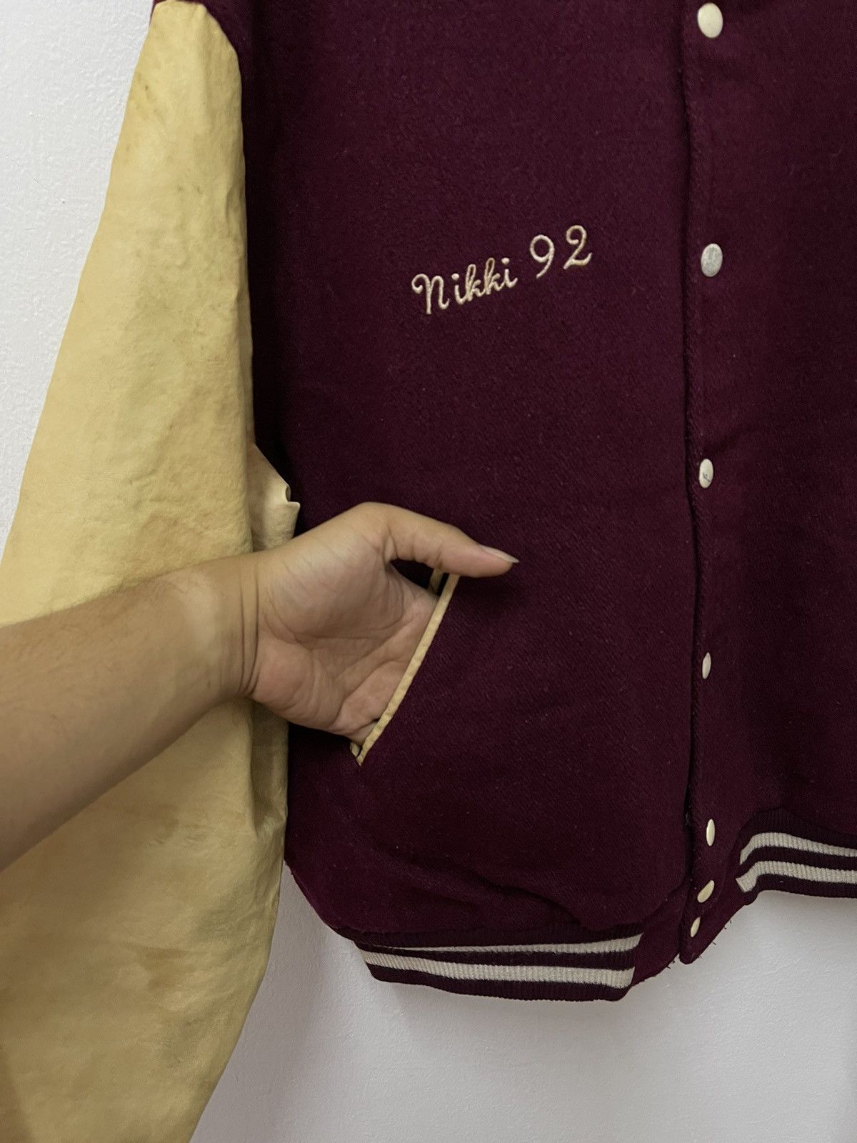 NEFF × Vintage Vintage Neff Mustang Motorsport Varsity Jacket Size US L / EU 52-54 / 3 - 7 Thumbnail