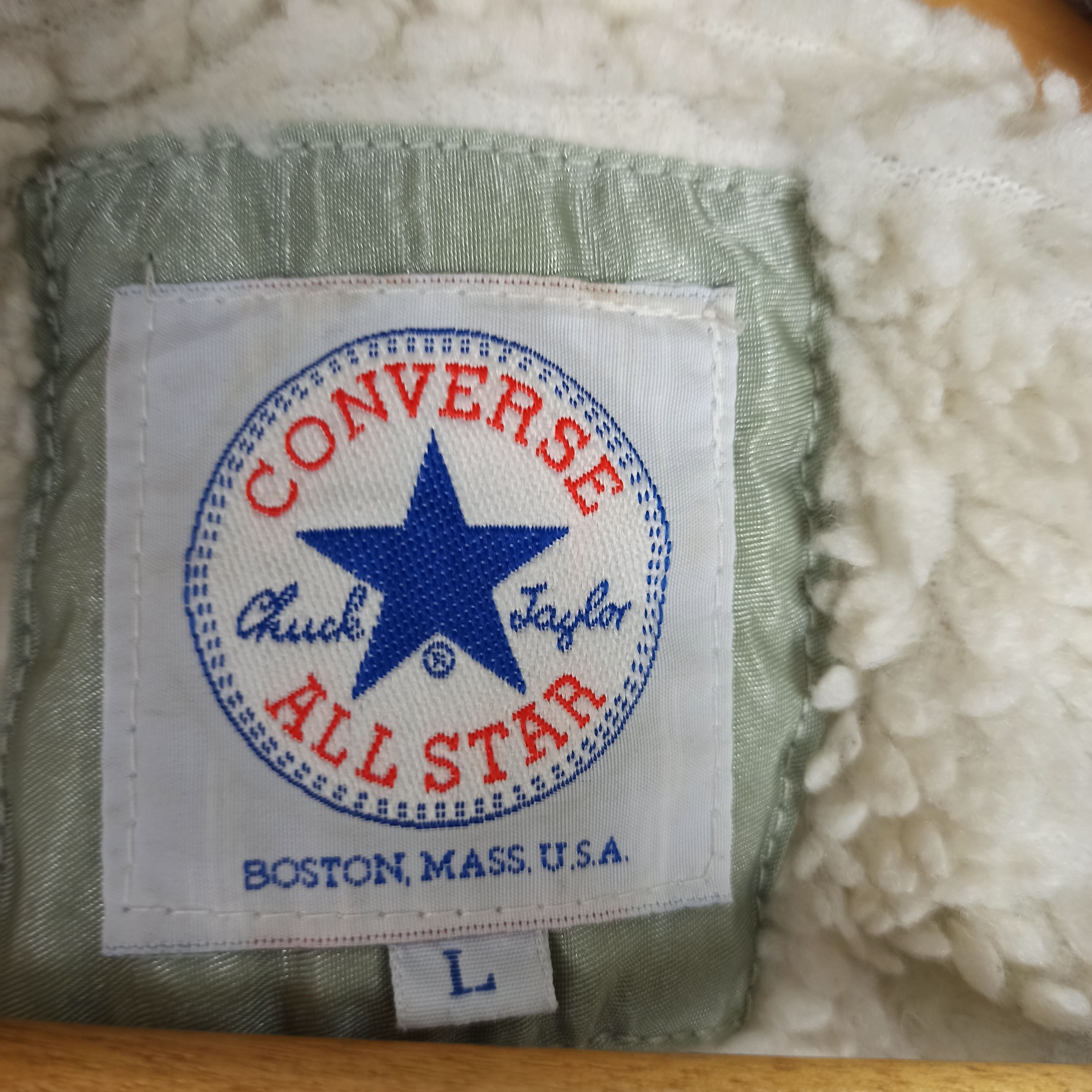 Converse Vintage Converse Jacket Winter Big Logo Embroidered Size US L / EU 52-54 / 3 - 12 Thumbnail