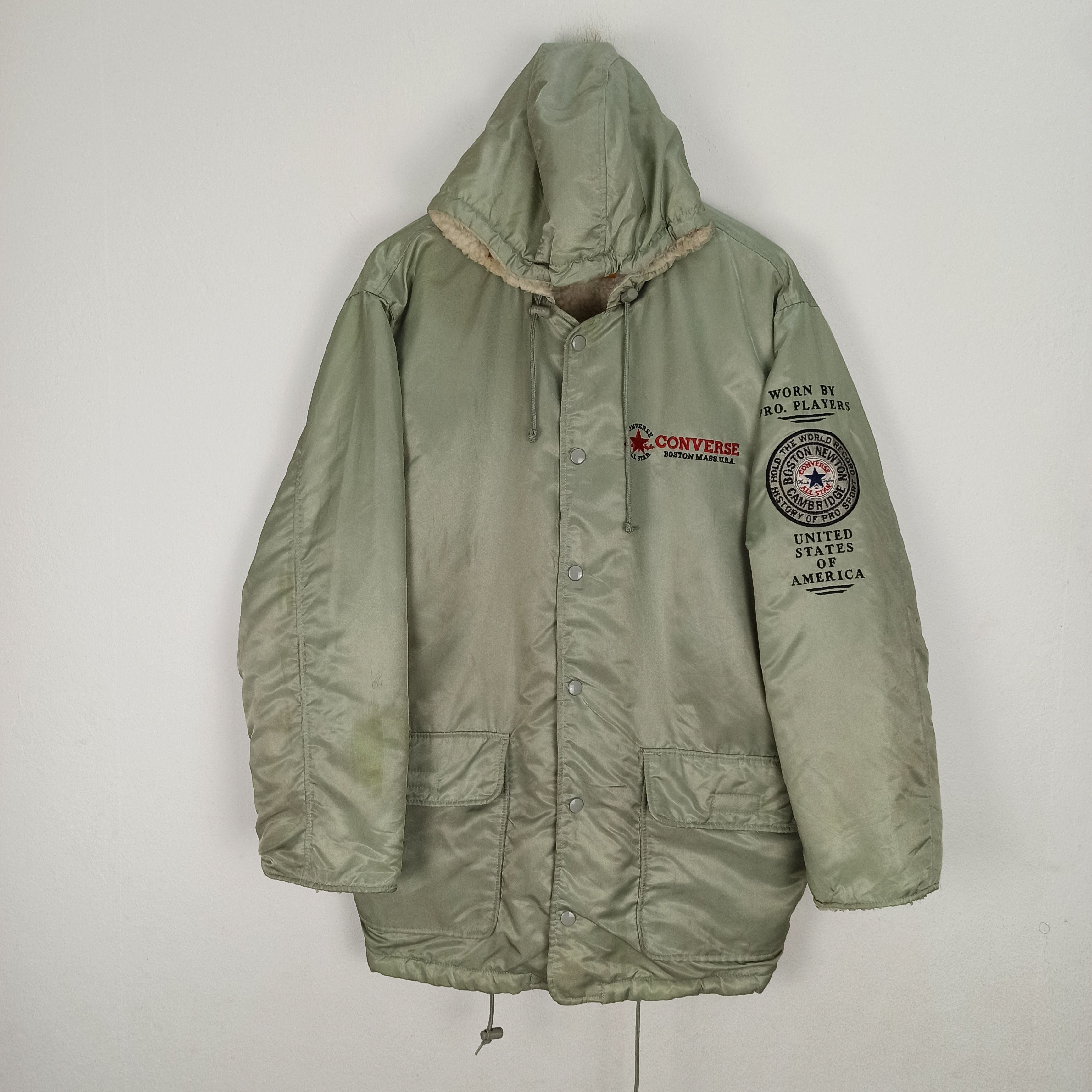 Converse Vintage Converse Jacket Winter Big Logo Embroidered Size US L / EU 52-54 / 3 - 3 Thumbnail
