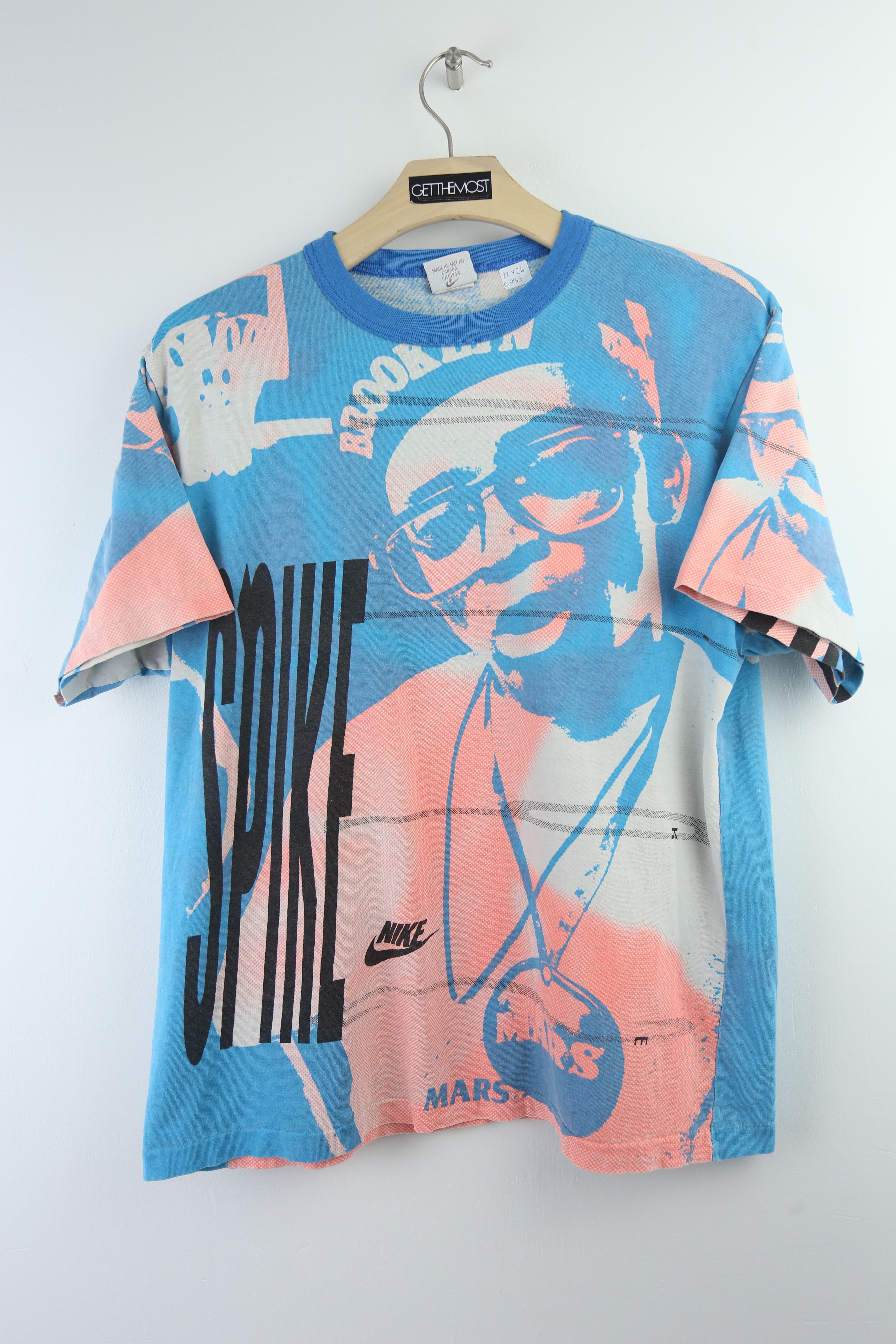Nike × Vintage GTMC835 Rare Vtg. 90s Nike SPIKE LEE All Over Printed tees Size US L / EU 52-54 / 3 - 1 Thumbnail