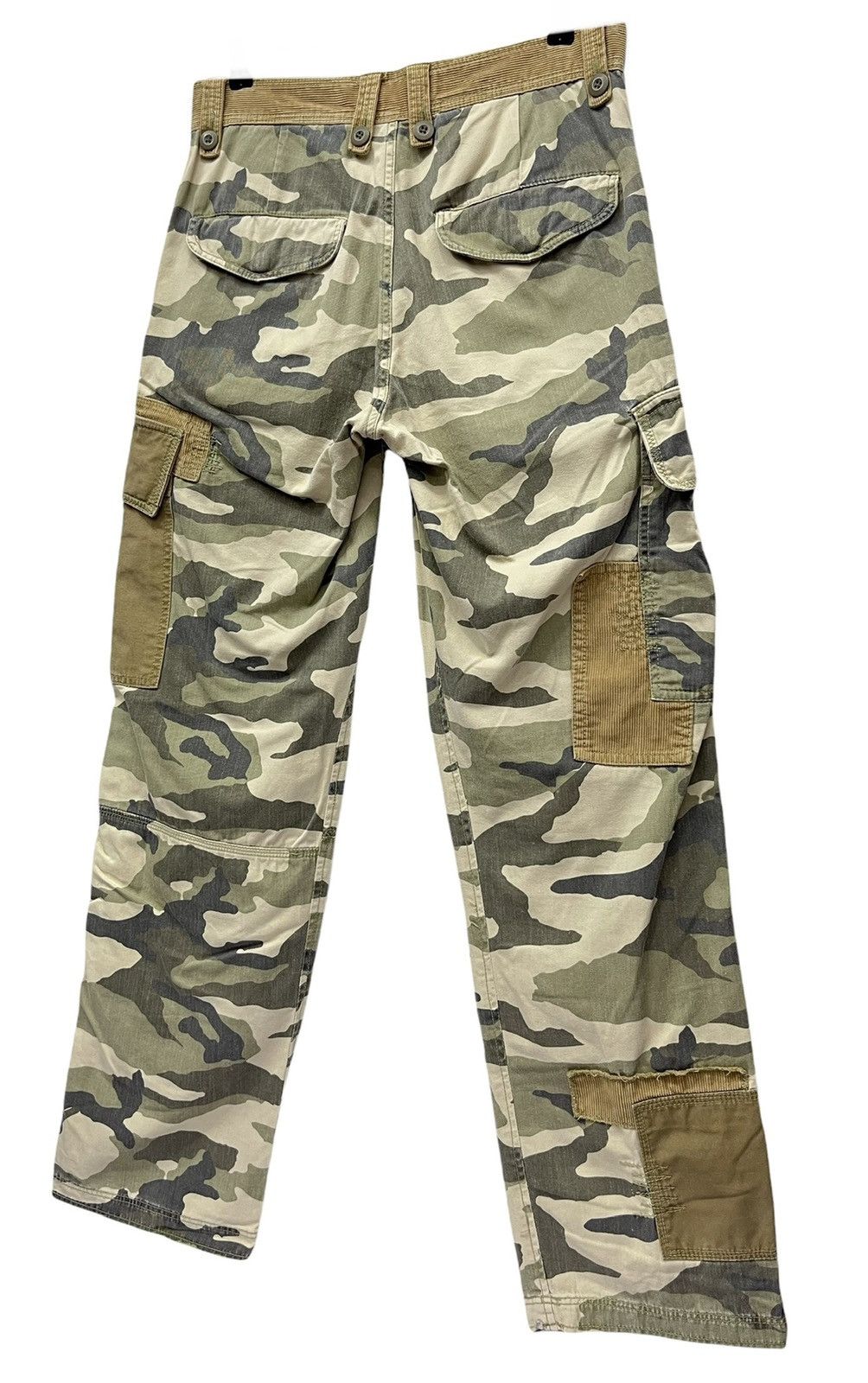 Gordon Rush 🔥DOPE🔥RUSHHOUR Camo Patchwork Multi-Pocket Cargo Pants Size US 29 - 5 Thumbnail