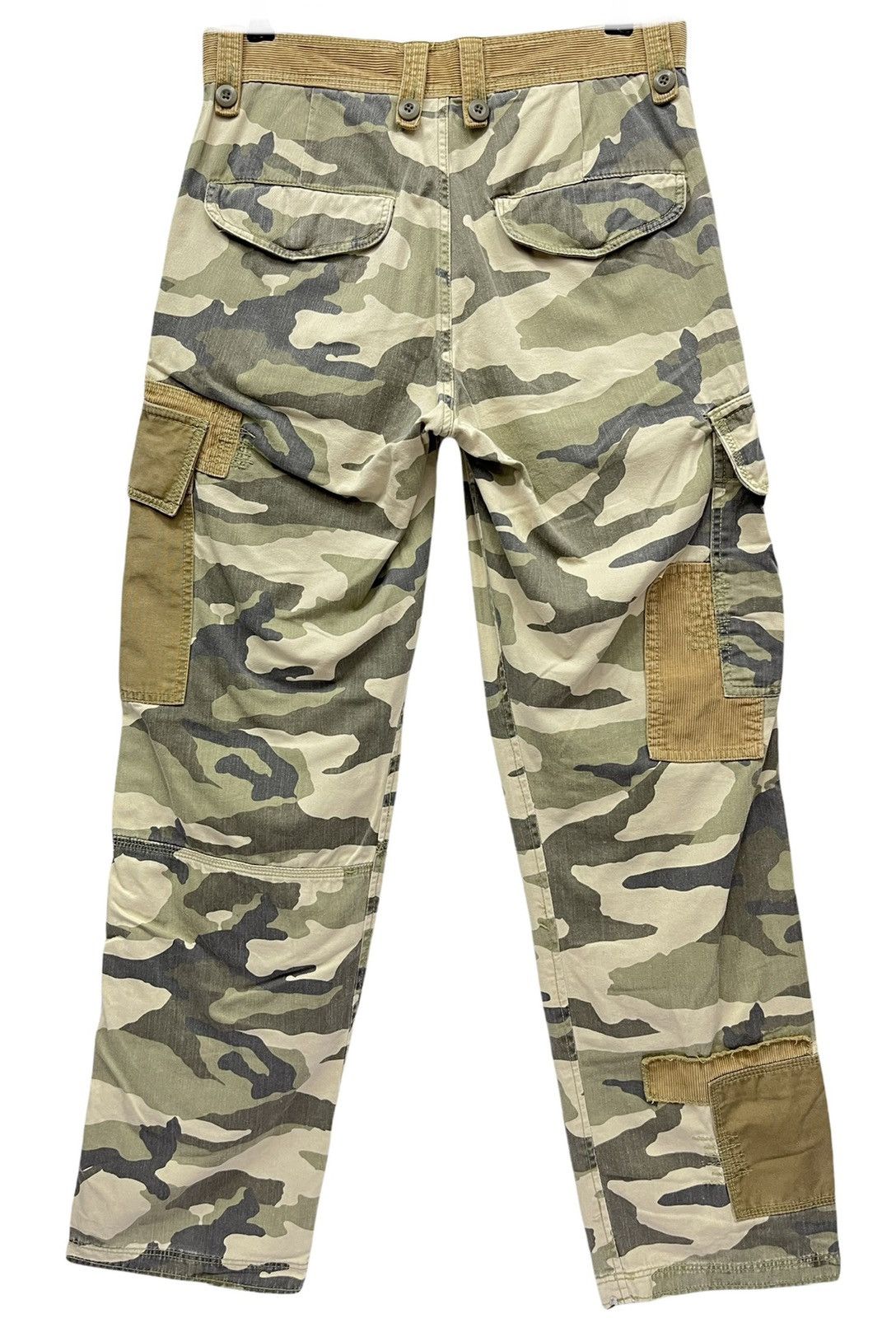 Gordon Rush 🔥DOPE🔥RUSHHOUR Camo Patchwork Multi-Pocket Cargo Pants Size US 29 - 4 Thumbnail
