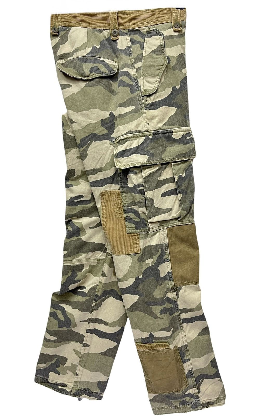 Gordon Rush 🔥DOPE🔥RUSHHOUR Camo Patchwork Multi-Pocket Cargo Pants Size US 29 - 8 Thumbnail