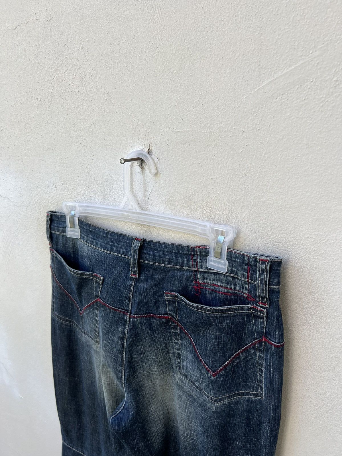 Marithe + Francois Girbaud Vintage MFG Patch Knee Fade Denim Stretch Flare Jeans Size US 31 - 17 Thumbnail