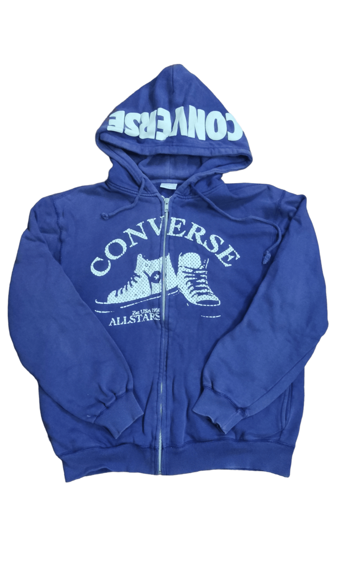 🔥OFFER🔥 VINTAGE CONVERSE ALL STARS HOODIE ZIP UP BIG LOGO