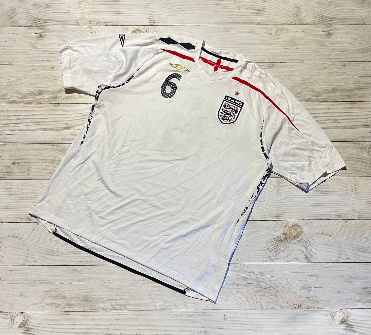 Umbro Umbro England 2007 2009 Terry #6 Home Shirt Jersey 3XL Size US XXL / EU 58 / 5 - 2 Thumbnail