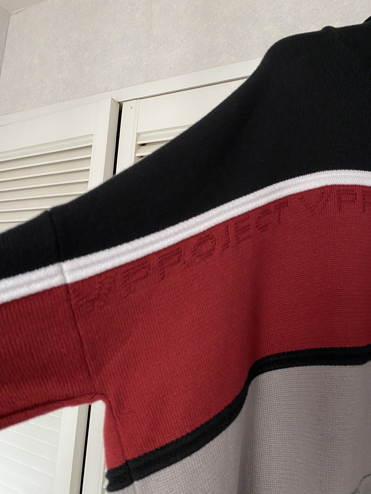 Y/Project Navy Red White Colour Block Hoodie Size US S / EU 44-46 / 1 - 3 Thumbnail