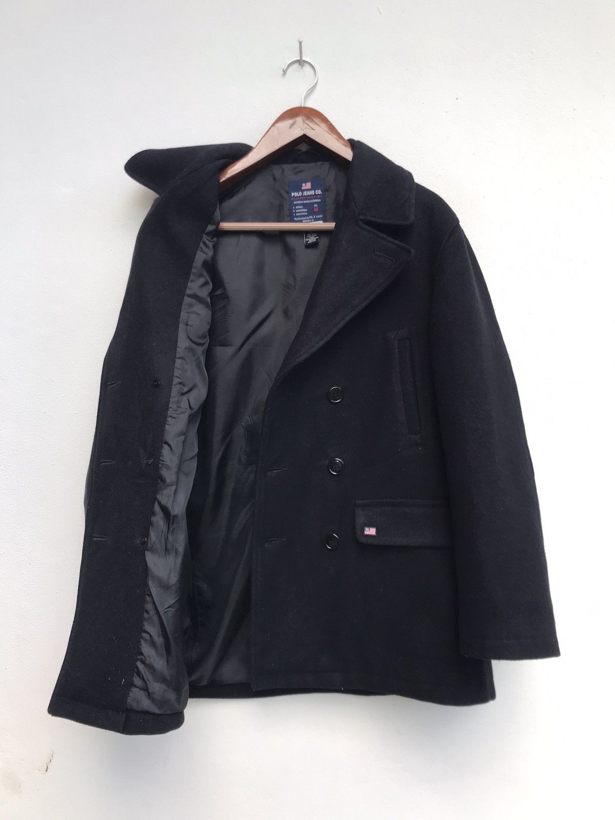 Polo Ralph Lauren × Ralph Lauren Polo Jeans Co. by Ralph Lauren Wool Double Breasted Coat Size US M / EU 48-50 / 2 - 1 Thumbnail