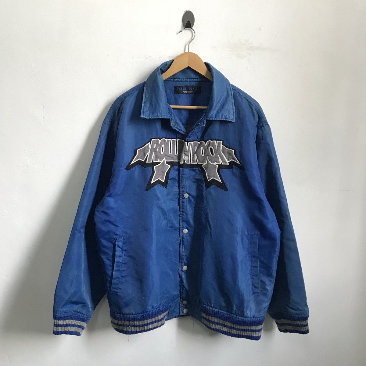 Japanese Brand × Vintage Rollin n Rock Varsity Jacket Size US L / EU 52-54 / 3 - 1 Thumbnail