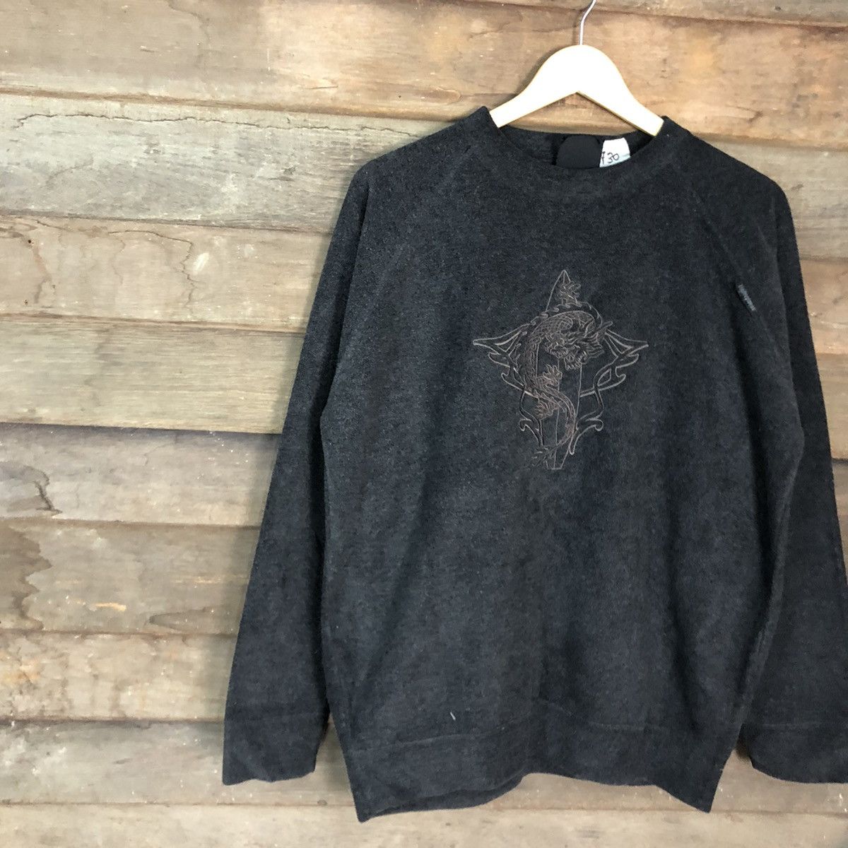Japanese Brand Grass Hiiger dragon vintage Grey Sweatshirt #3730 Size US L / EU 52-54 / 3 - 7 Thumbnail