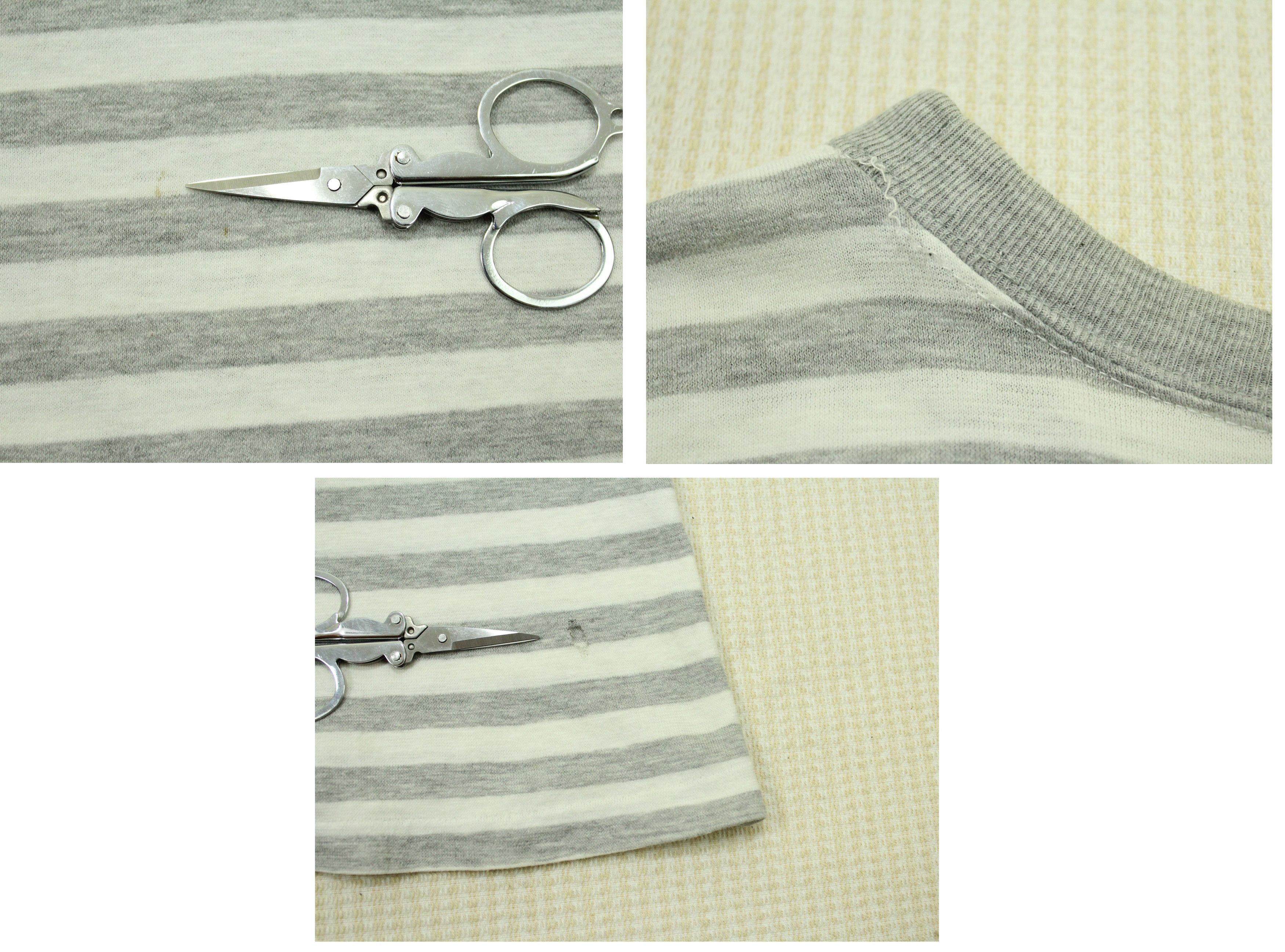 Issey Miyake × Tsumori Chisato Vintage 80s ISSEY MIYAKE T Shirt IS Spell Out Logo Stripe Size M / US 6-8 / IT 42-44 - 7 Thumbnail
