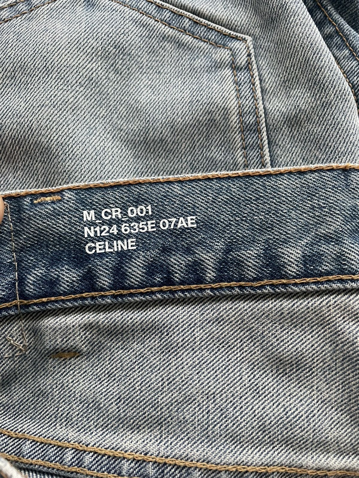 Celine × Hedi Slimane Extremely Rare Sold-out Brand NEW Celine Trash Crash Denim Size US 32 / EU 48 - 6 Thumbnail