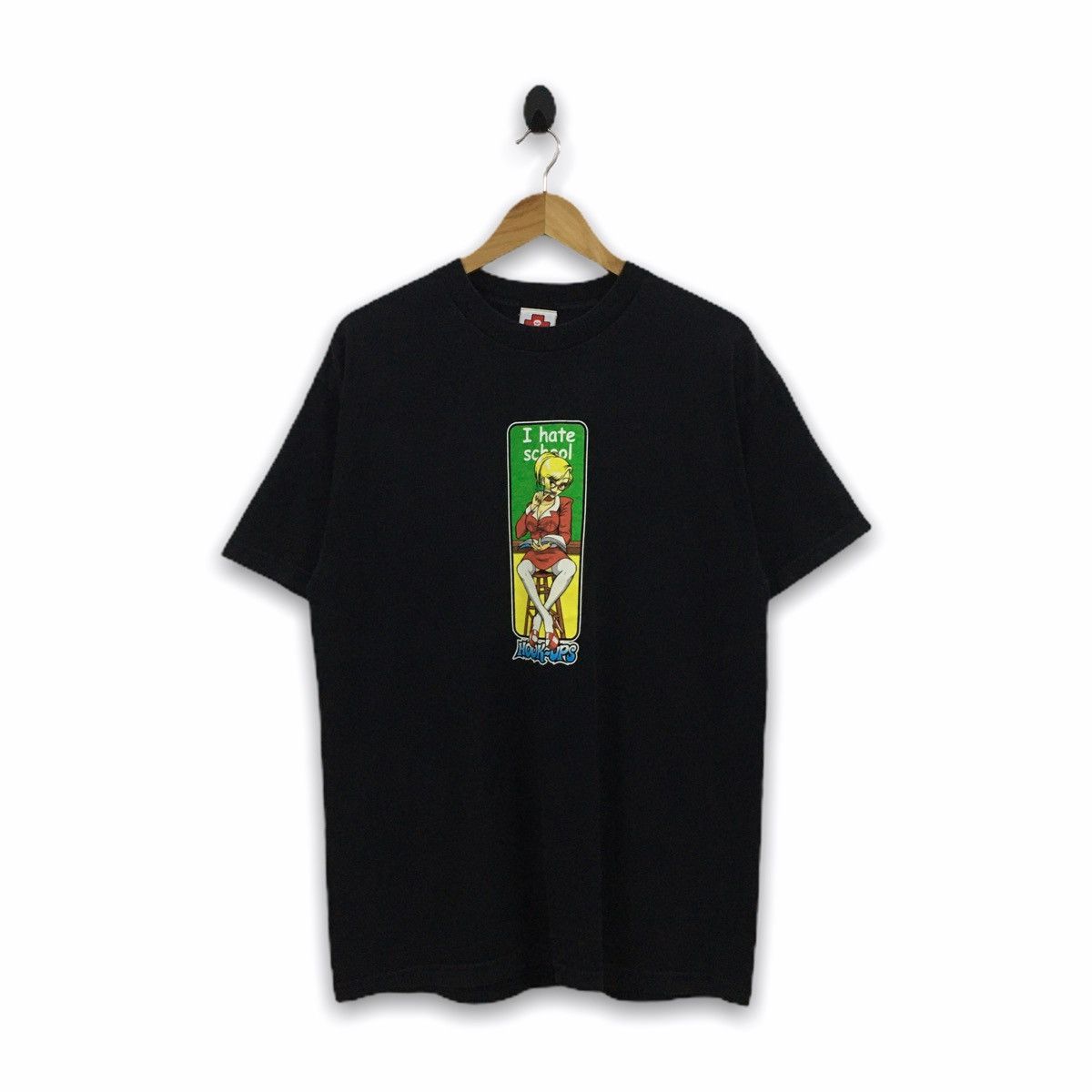 Hook-Ups Rare Vintage 90s Hook-Ups I Hate School Tshirt Size US L / EU 52-54 / 3 - 1 Thumbnail