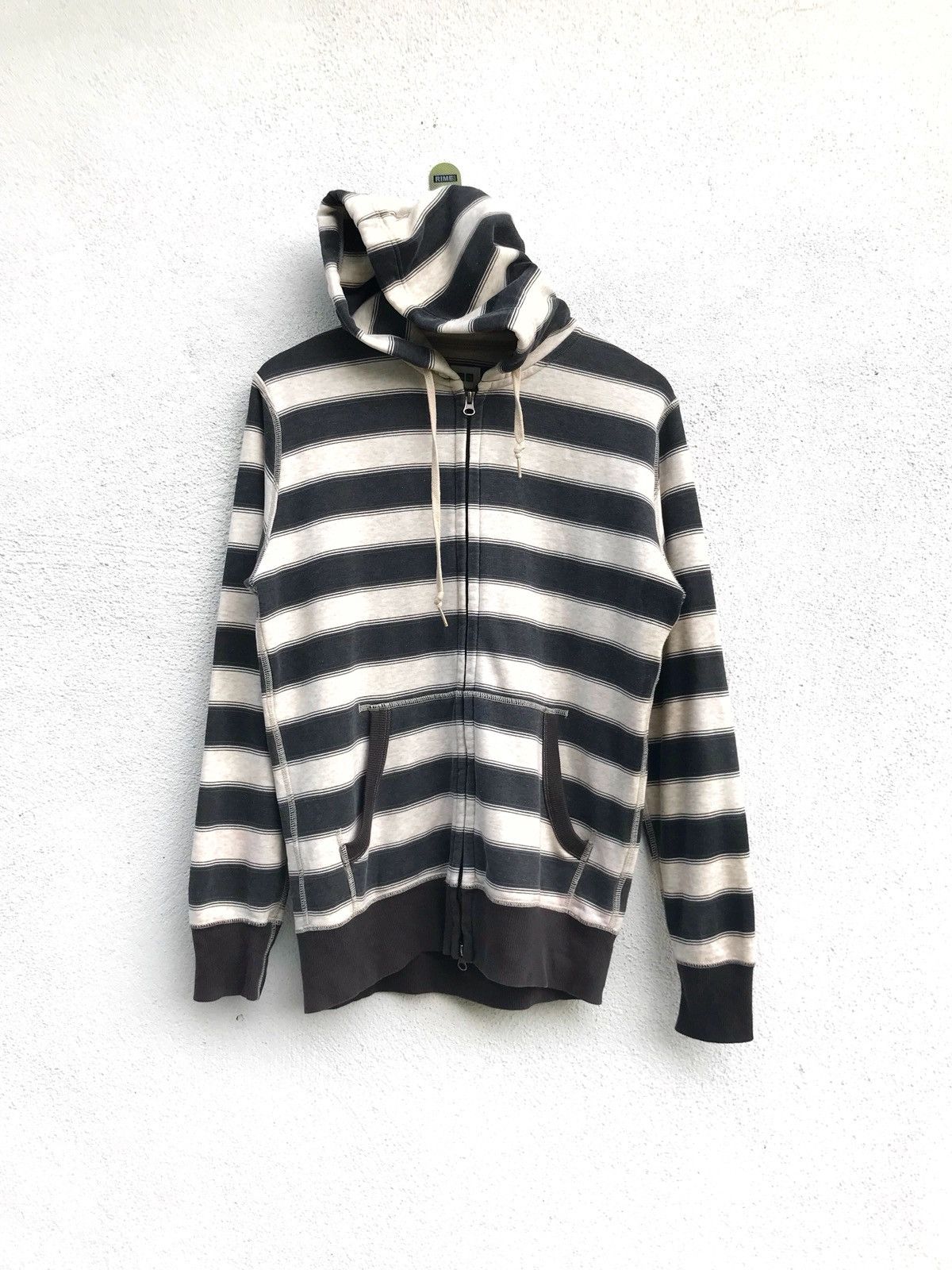 Japanese Brand × Uniqlo Uniqlo Stripes Zipper Hoodies Sweatshirt Size US S / EU 44-46 / 1 - 2 Thumbnail