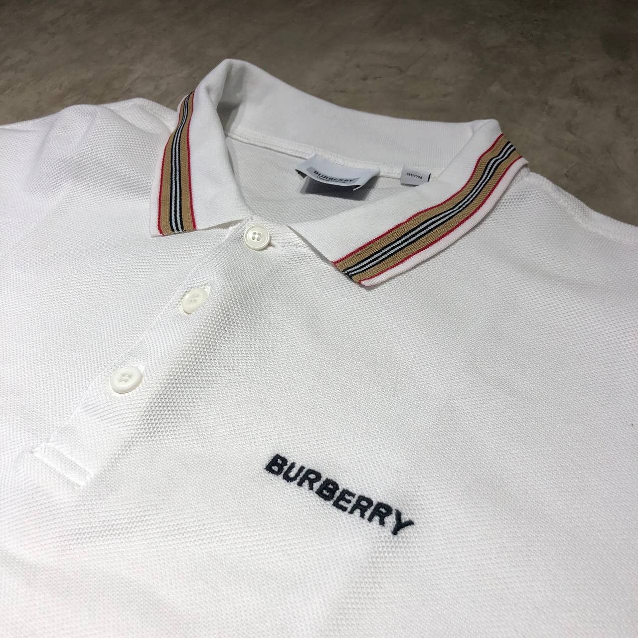 Burberry Burberry Icon Stripe short sleeve polo shirt Size US M / EU 48-50 / 2 - 2 Thumbnail