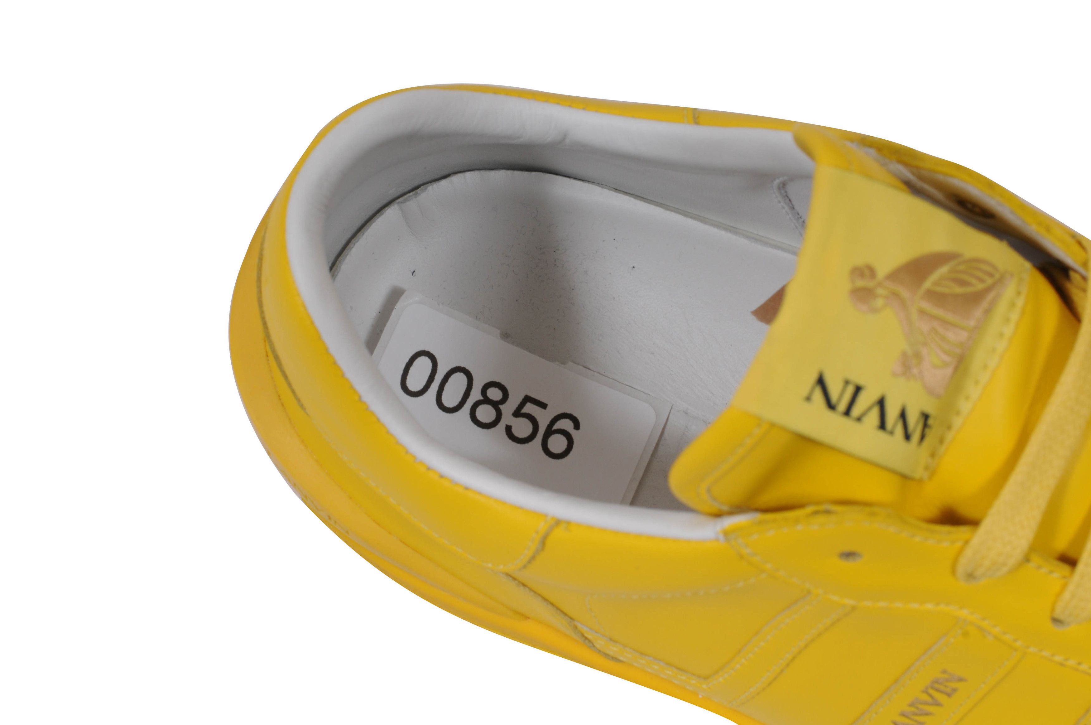 Gallery Dept. × Lanvin Galley Dept Clay Painted Yellow Leather Sneakers - 00856 Size US 10 / EU 43 - 8 Thumbnail