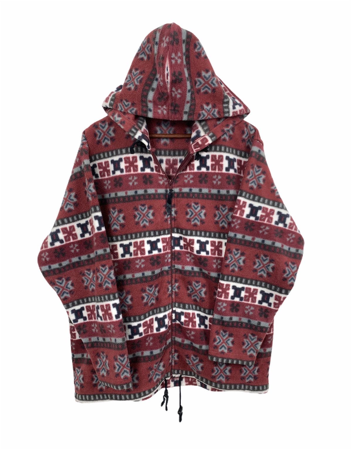 Japanese Brand × Native SUN SPIRIT Fleece Navajo Native Pattern Isle Hoodie Jacket Size US L / EU 52-54 / 3 - 2 Thumbnail
