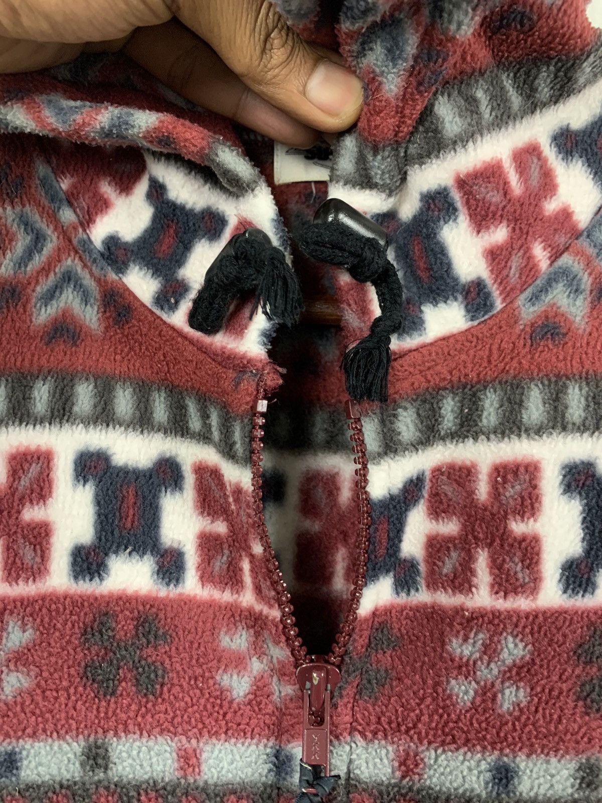Japanese Brand × Native SUN SPIRIT Fleece Navajo Native Pattern Isle Hoodie Jacket Size US L / EU 52-54 / 3 - 18 Thumbnail