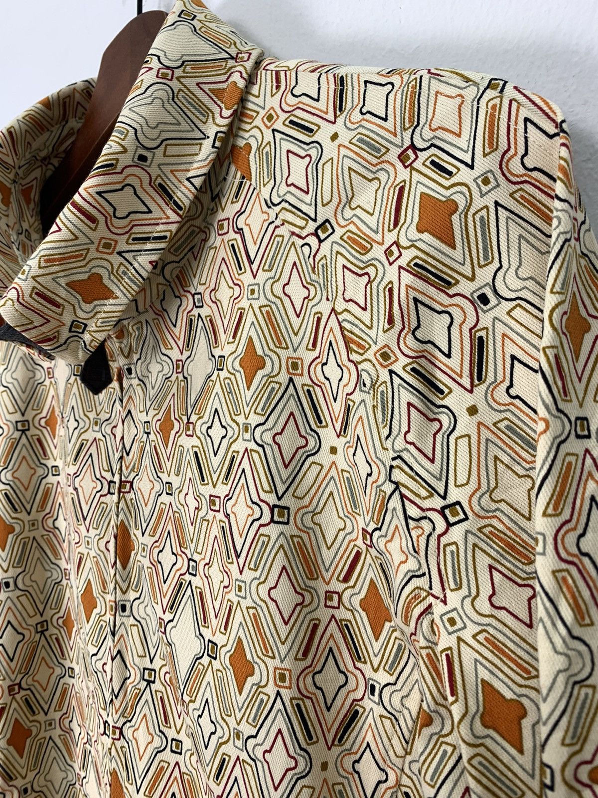 Bruno Piattelli BRUNO PIATTELLI ROMA Fullprint Allover Denim Blouse Jacket Size US M / EU 48-50 / 2 - 16 Thumbnail