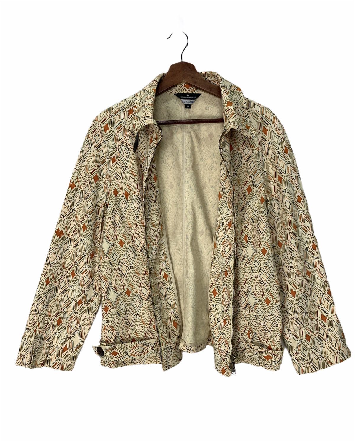 Bruno Piattelli BRUNO PIATTELLI ROMA Fullprint Allover Denim Blouse Jacket Size US M / EU 48-50 / 2 - 4 Thumbnail