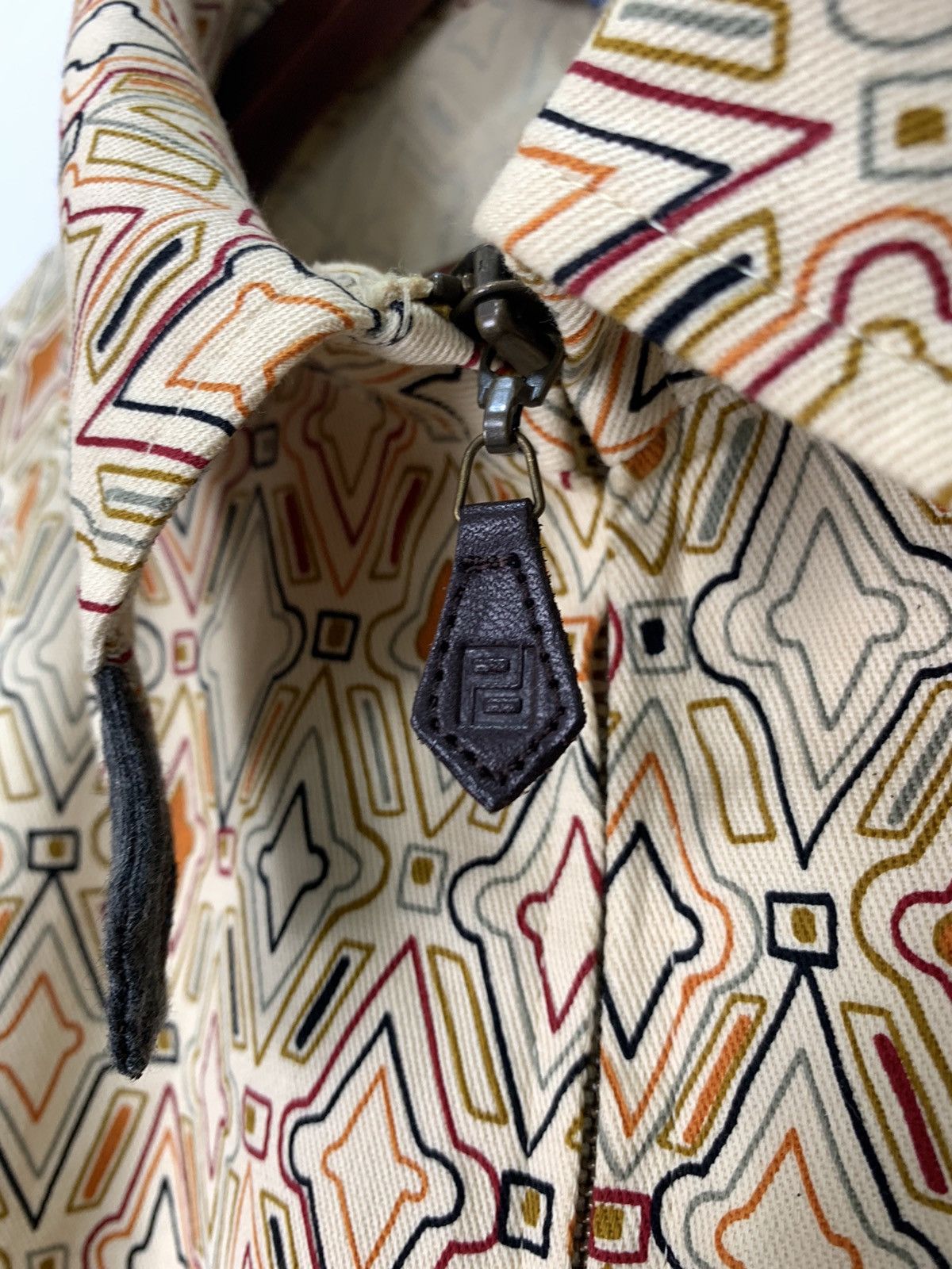 Bruno Piattelli BRUNO PIATTELLI ROMA Fullprint Allover Denim Blouse Jacket Size US M / EU 48-50 / 2 - 6 Thumbnail