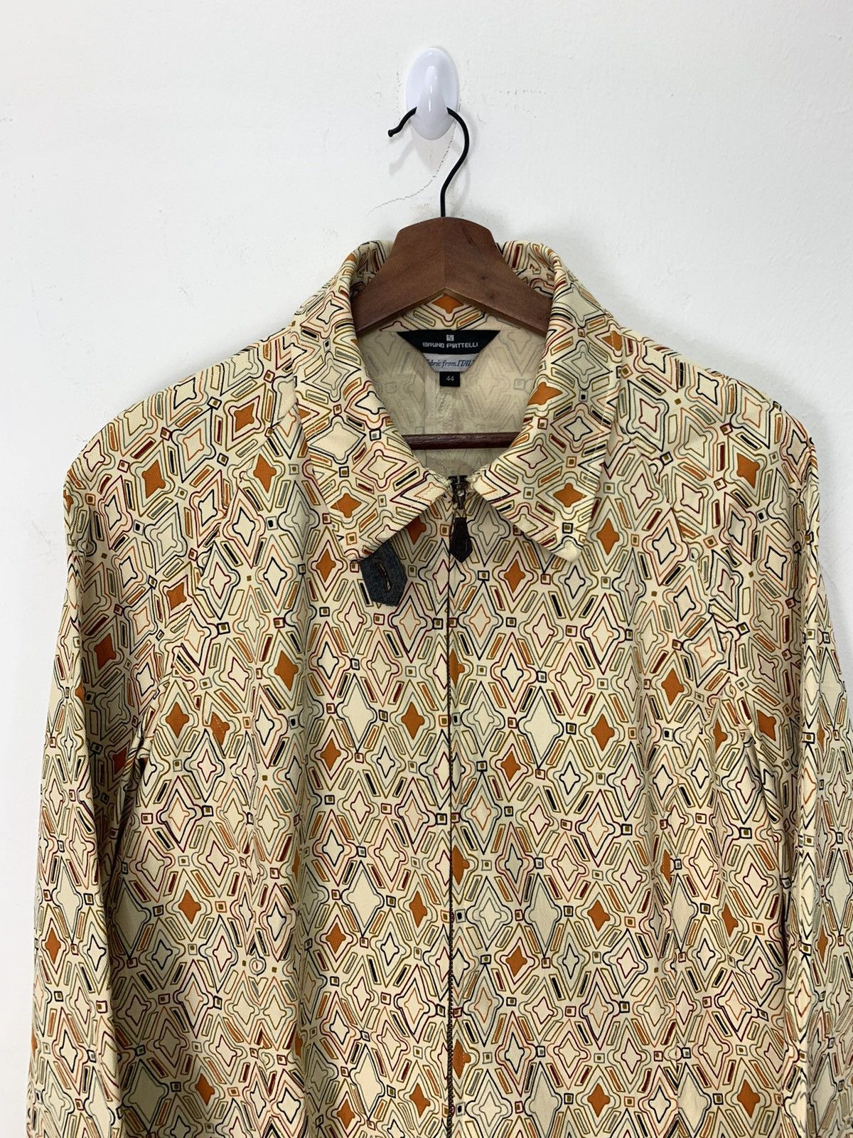 Bruno Piattelli BRUNO PIATTELLI ROMA Fullprint Allover Denim Blouse Jacket Size US M / EU 48-50 / 2 - 7 Thumbnail