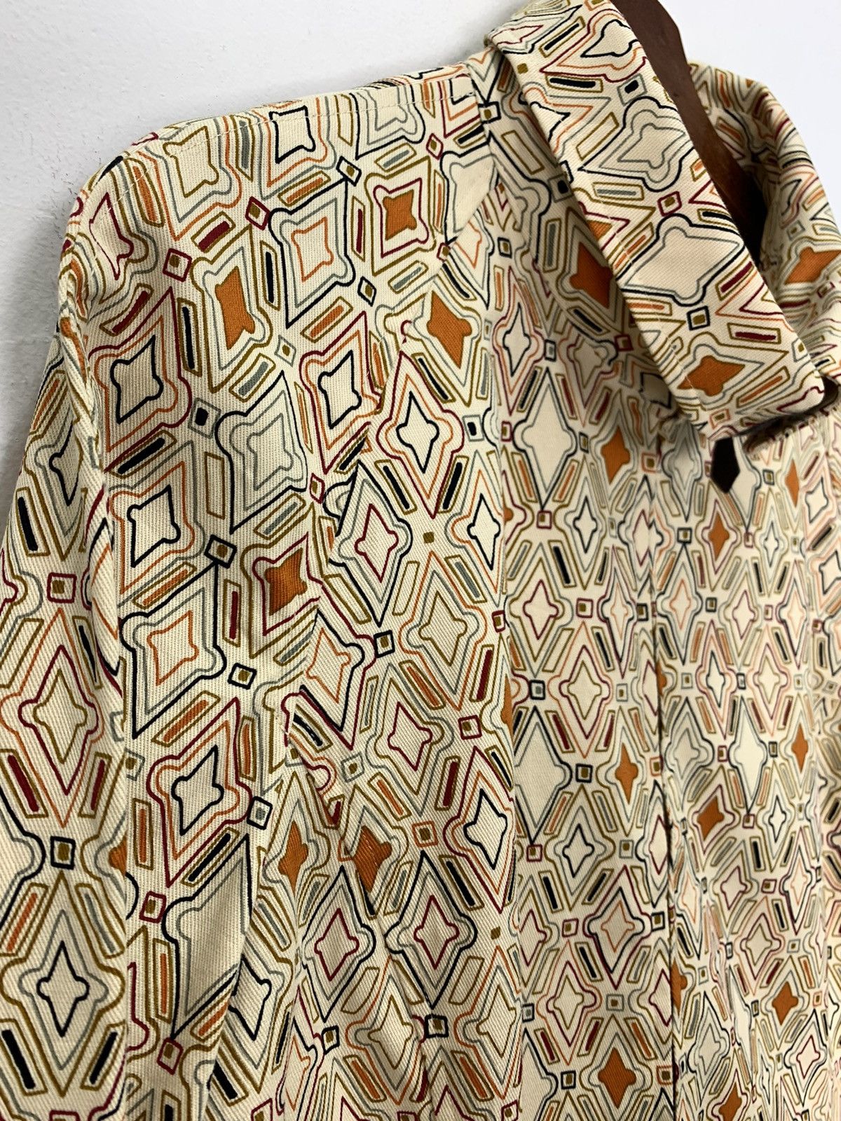 Bruno Piattelli BRUNO PIATTELLI ROMA Fullprint Allover Denim Blouse Jacket Size US M / EU 48-50 / 2 - 17 Thumbnail