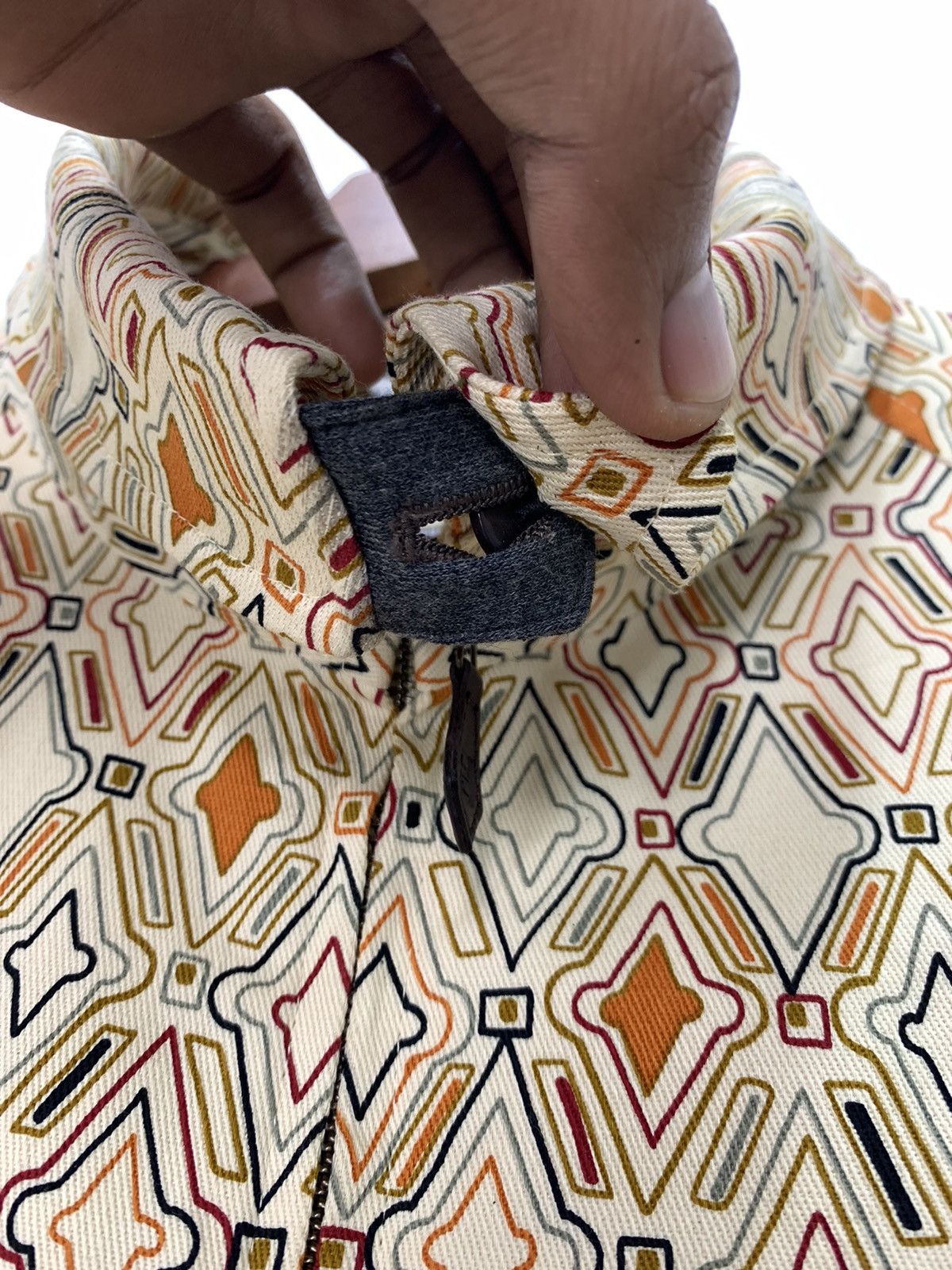Bruno Piattelli BRUNO PIATTELLI ROMA Fullprint Allover Denim Blouse Jacket Size US M / EU 48-50 / 2 - 15 Thumbnail