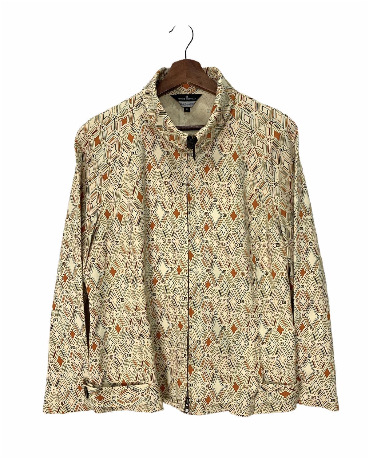 Bruno Piattelli BRUNO PIATTELLI ROMA Fullprint Allover Denim Blouse Jacket Size US M / EU 48-50 / 2 - 2 Thumbnail