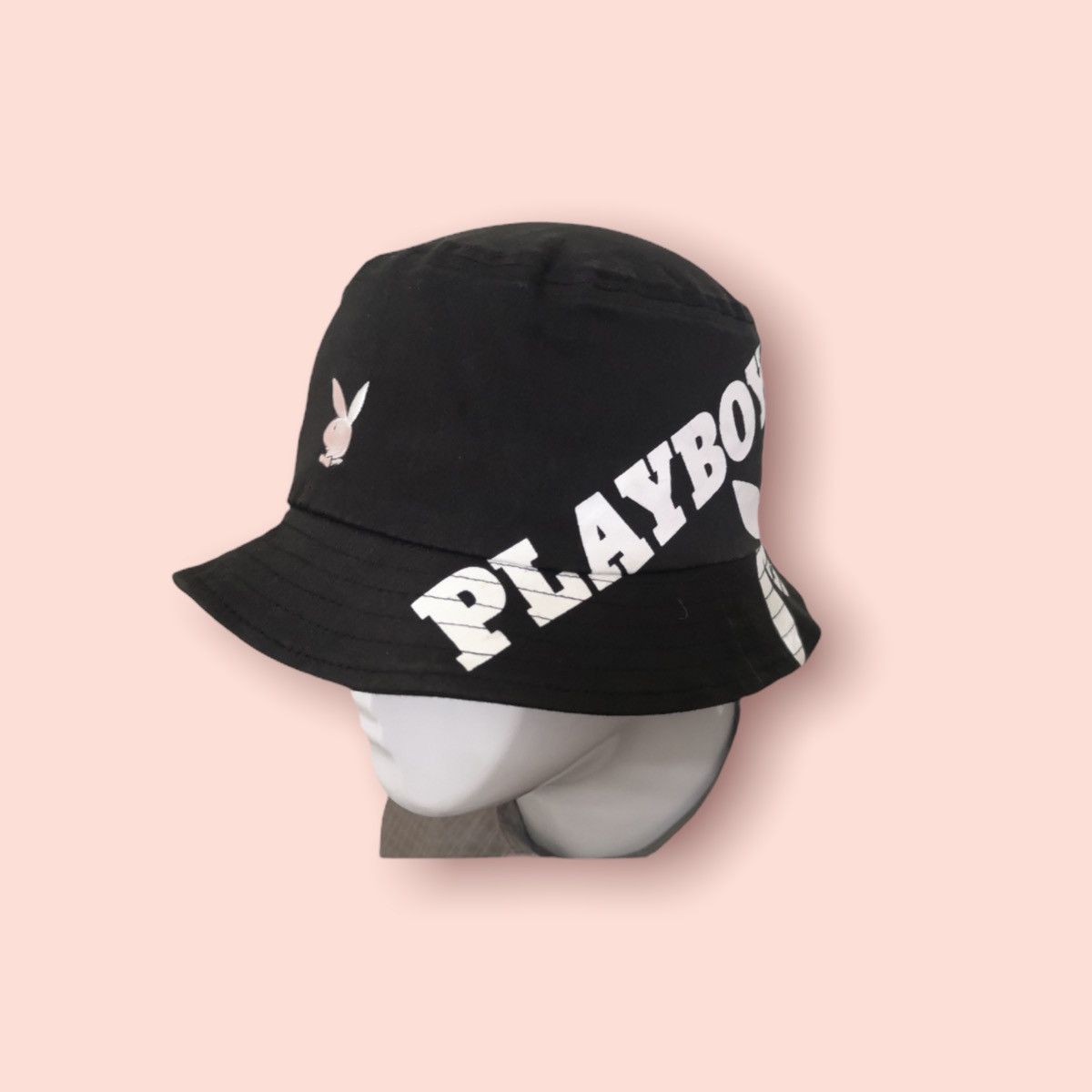 Playboy RARE VINTAGE PLAYBOY BUNNY SPELLOUTS BUCKET HAT Size ONE SIZE - 1 Thumbnail